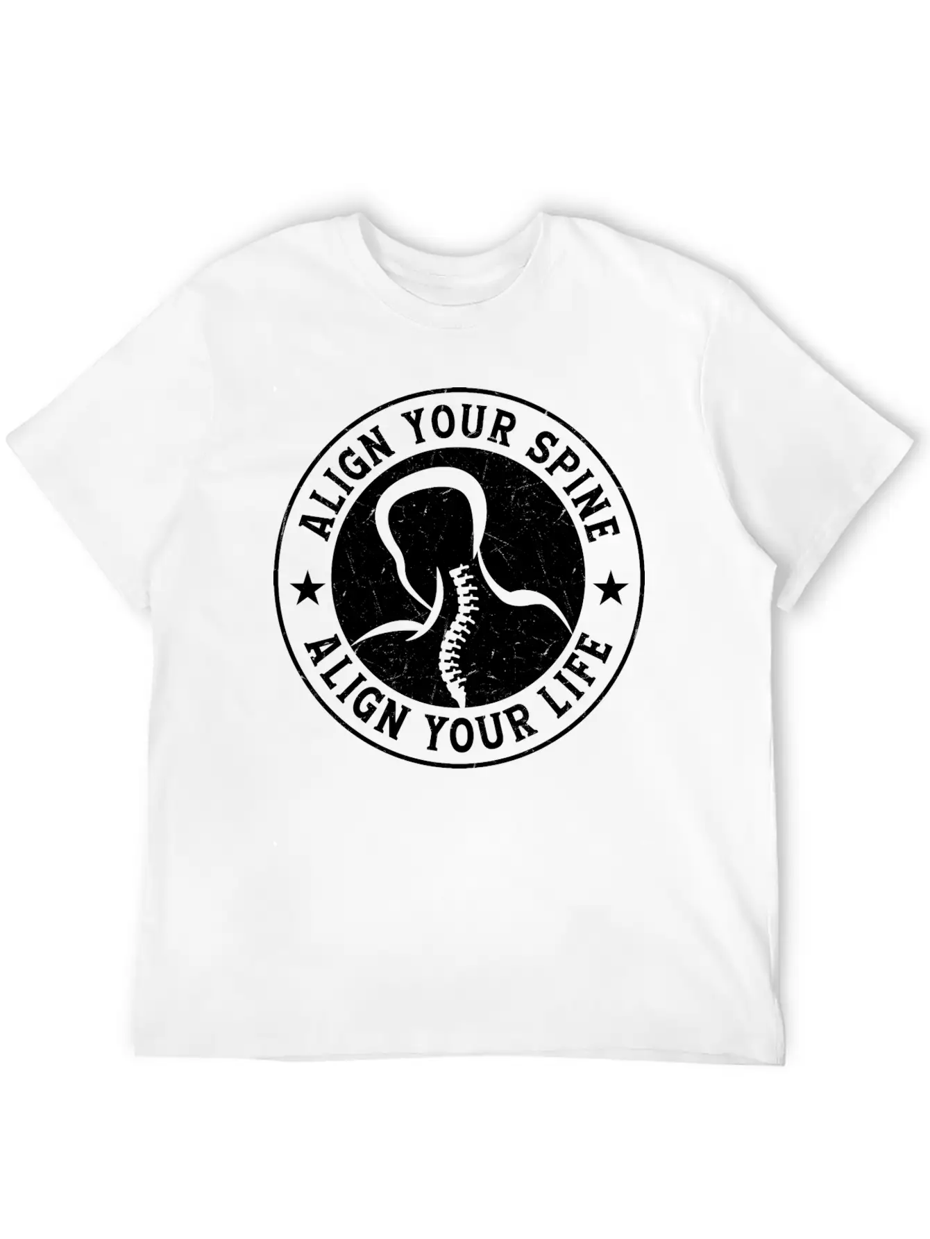 Align Your Spine Align Your Life Chiropractor Chir Comfortable Minimalist Graphic Tee – Summer Style Essential