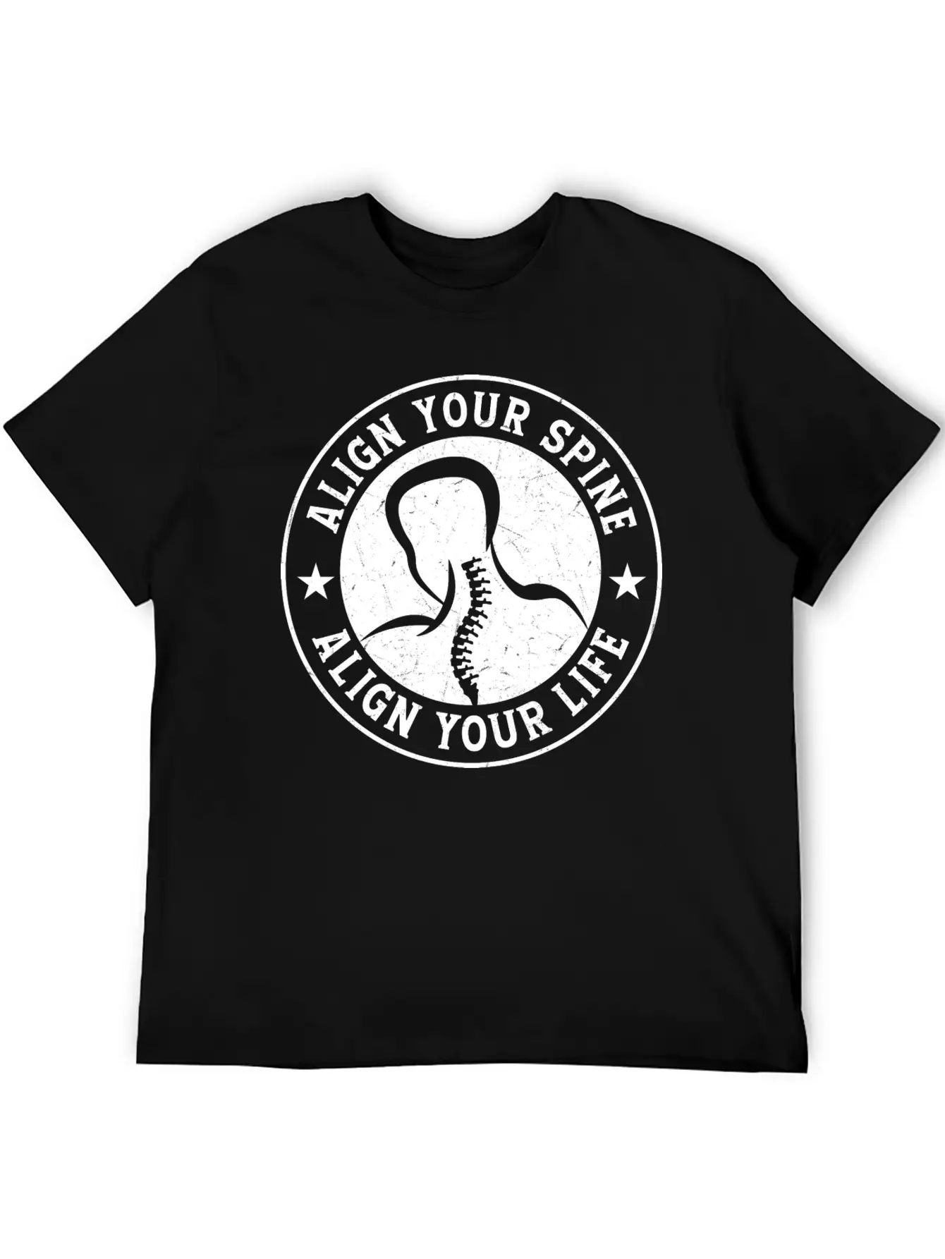 Align Your Spine Align Your Life Chiropractor Chir Comfortable Minimalist Graphic Tee – Summer Style Essential