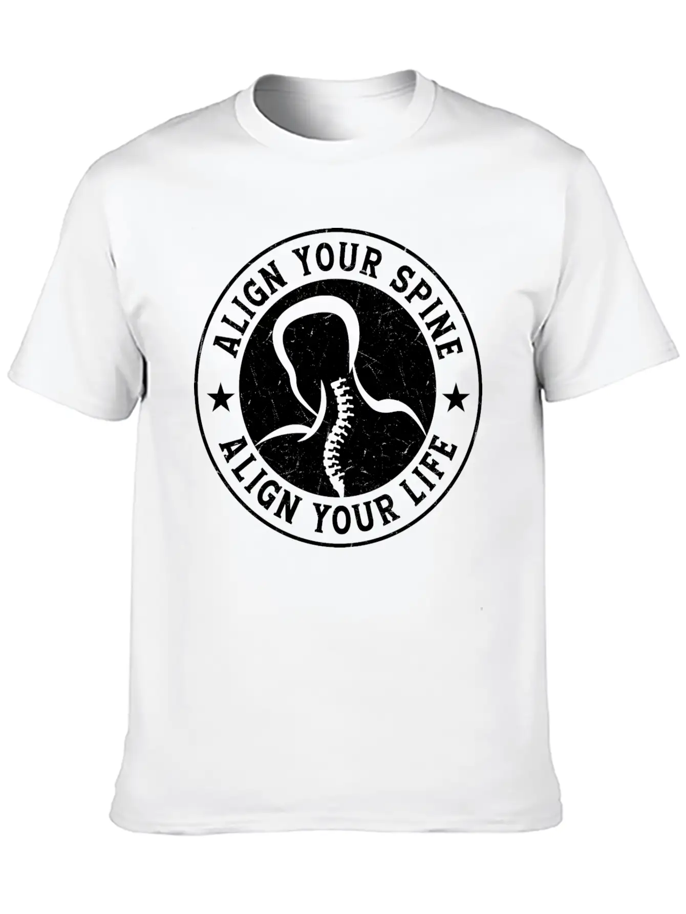 Align Your Spine Align Your Life Chiropractor Chir Comfortable Minimalist Graphic Tee – Summer Style Essential