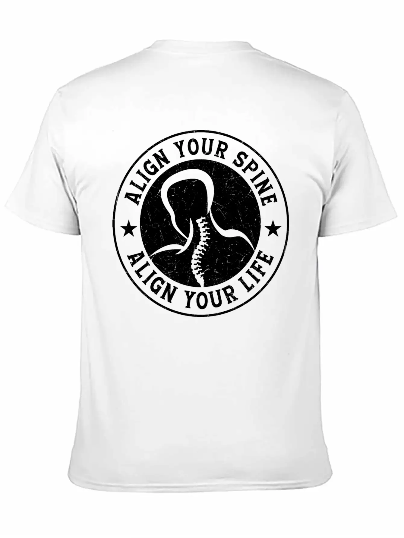 Align Your Spine Align Your Life Chiropractor Chir Comfortable Minimalist Graphic Tee – Summer Style Essential