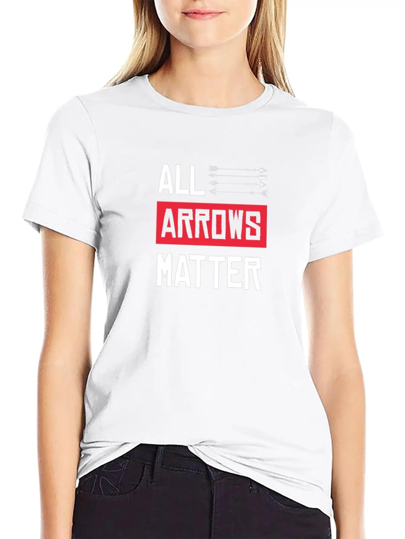 All Arrows Matter Archery Shooting Bow Hunting Hit Basic Graphic T-Shirt – Daily Comfort In Soft Cotton