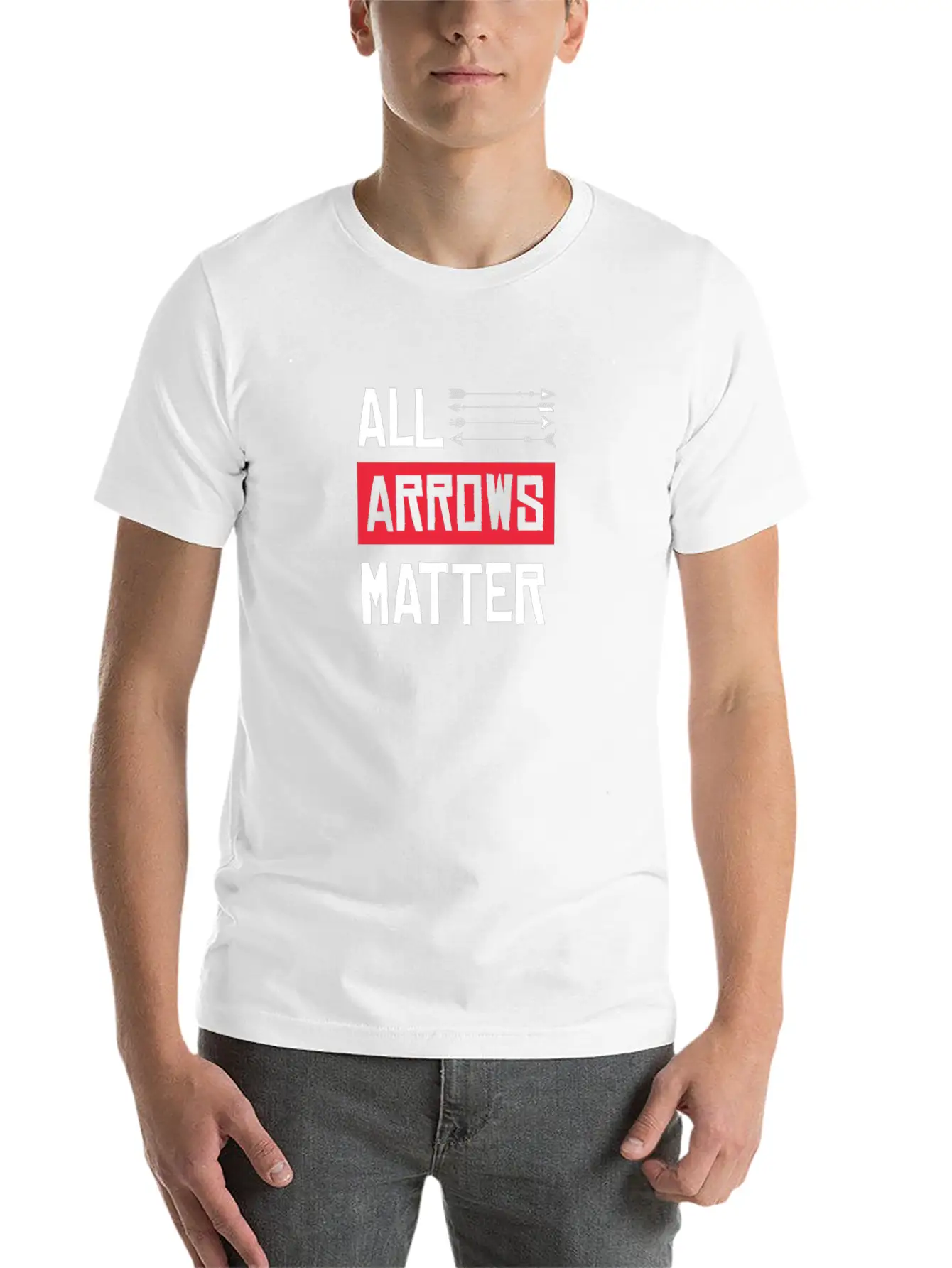 All Arrows Matter Archery Shooting Bow Hunting Hit Basic Graphic T-Shirt – Daily Comfort In Soft Cotton