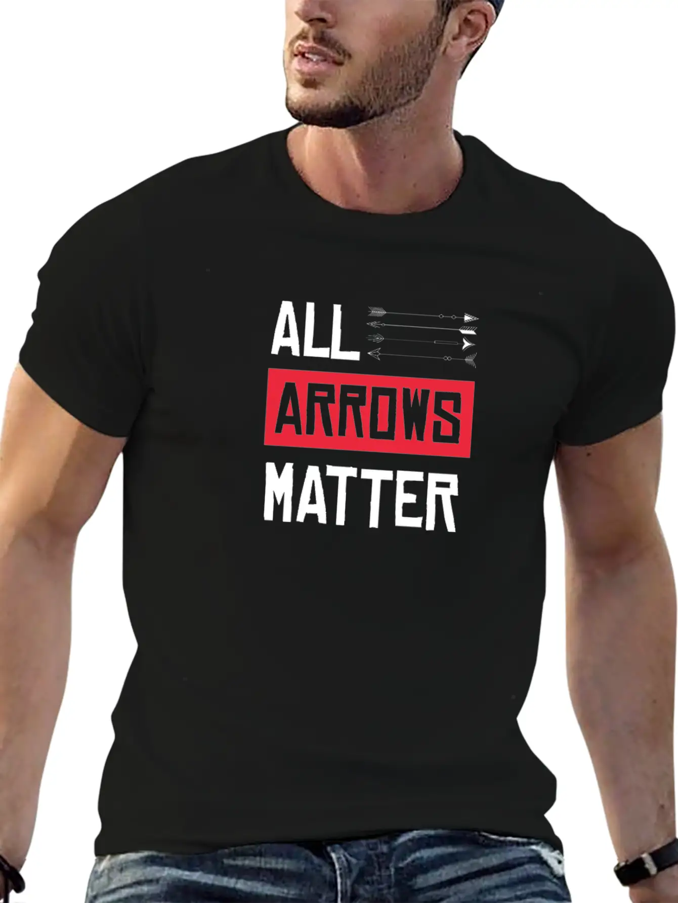 All Arrows Matter Archery Shooting Bow Hunting Hit Basic Graphic T-Shirt – Daily Comfort In Soft Cotton