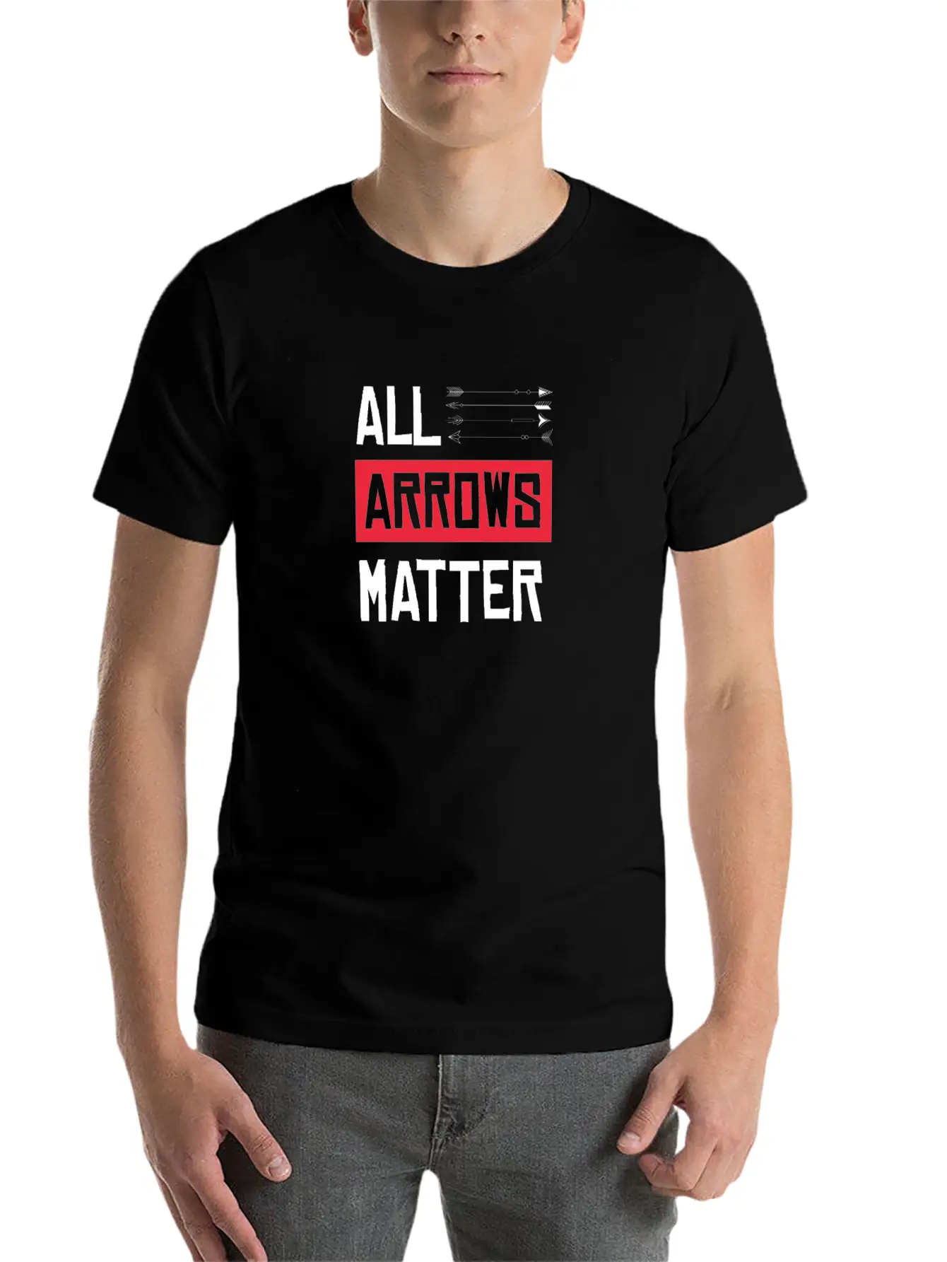 All Arrows Matter Archery Shooting Bow Hunting Hit Basic Graphic T-Shirt – Daily Comfort In Soft Cotton