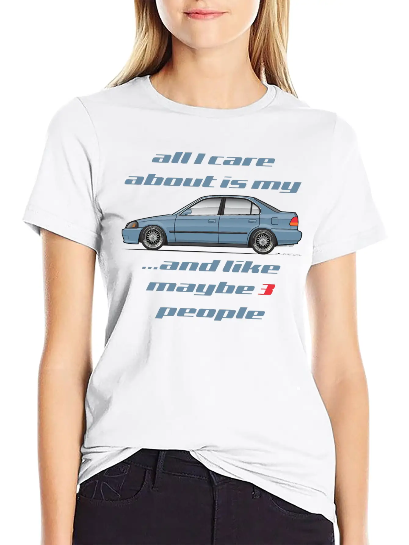 All I Care Cyclone Blue Unisex Casual T-Shirt – Clean Design For Daily Comfort