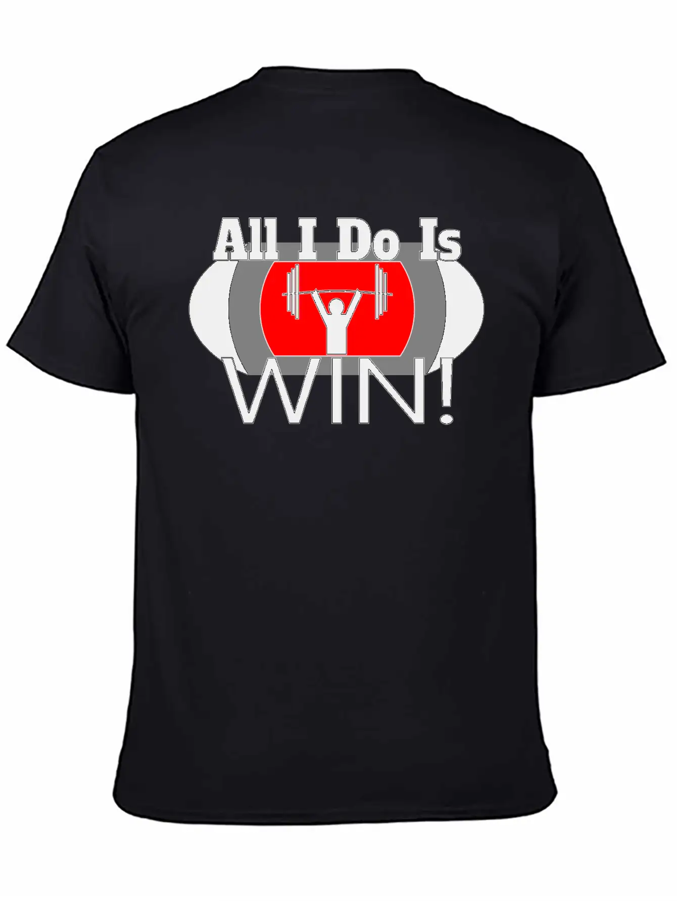 ALL I DO IS WIN (LIFTING) Basic Graphic T-Shirt – Daily Comfort In Soft Cotton