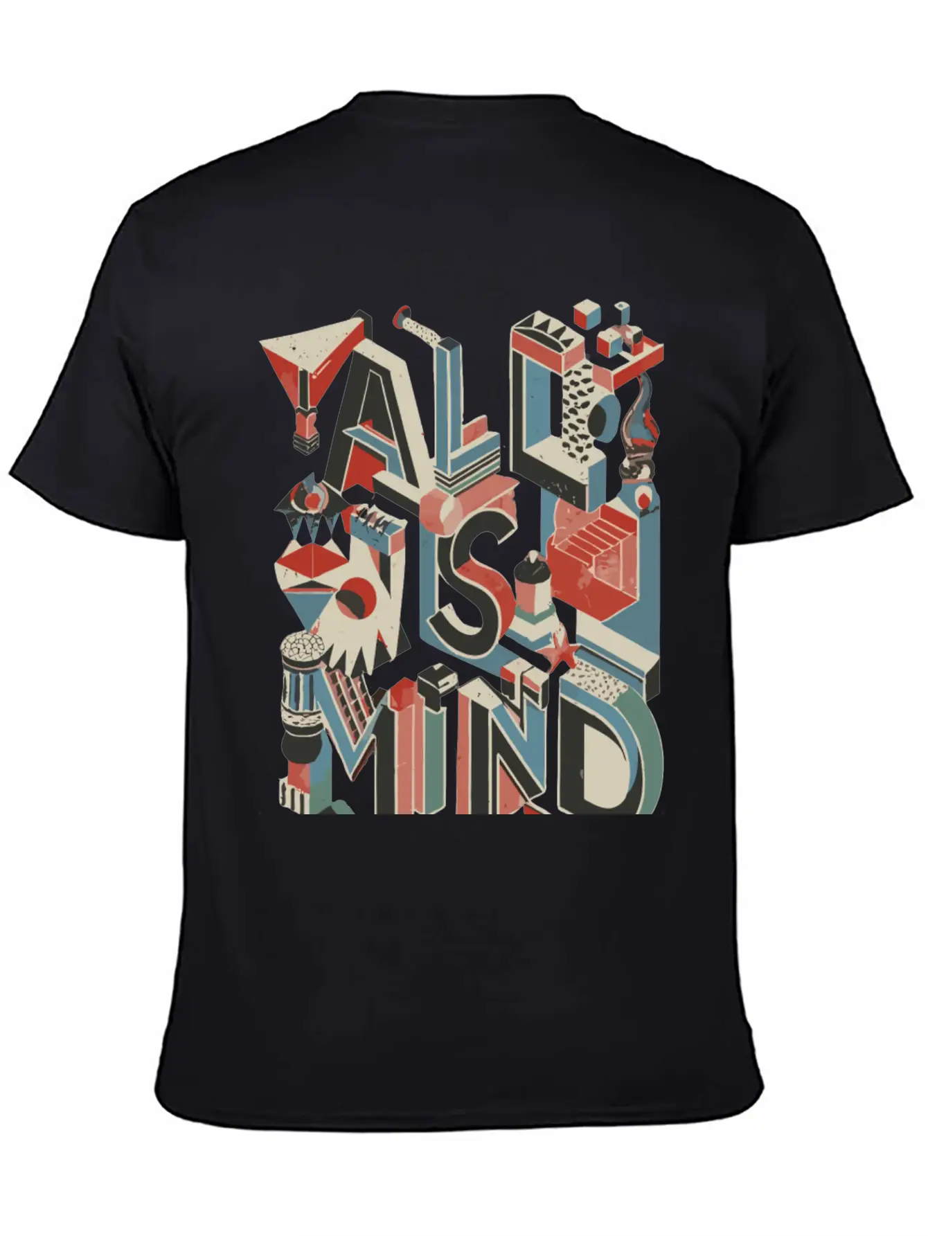 All Is Mind Graphic Design Essential Unisex Summer Tee – Soft Cotton Casual Fit