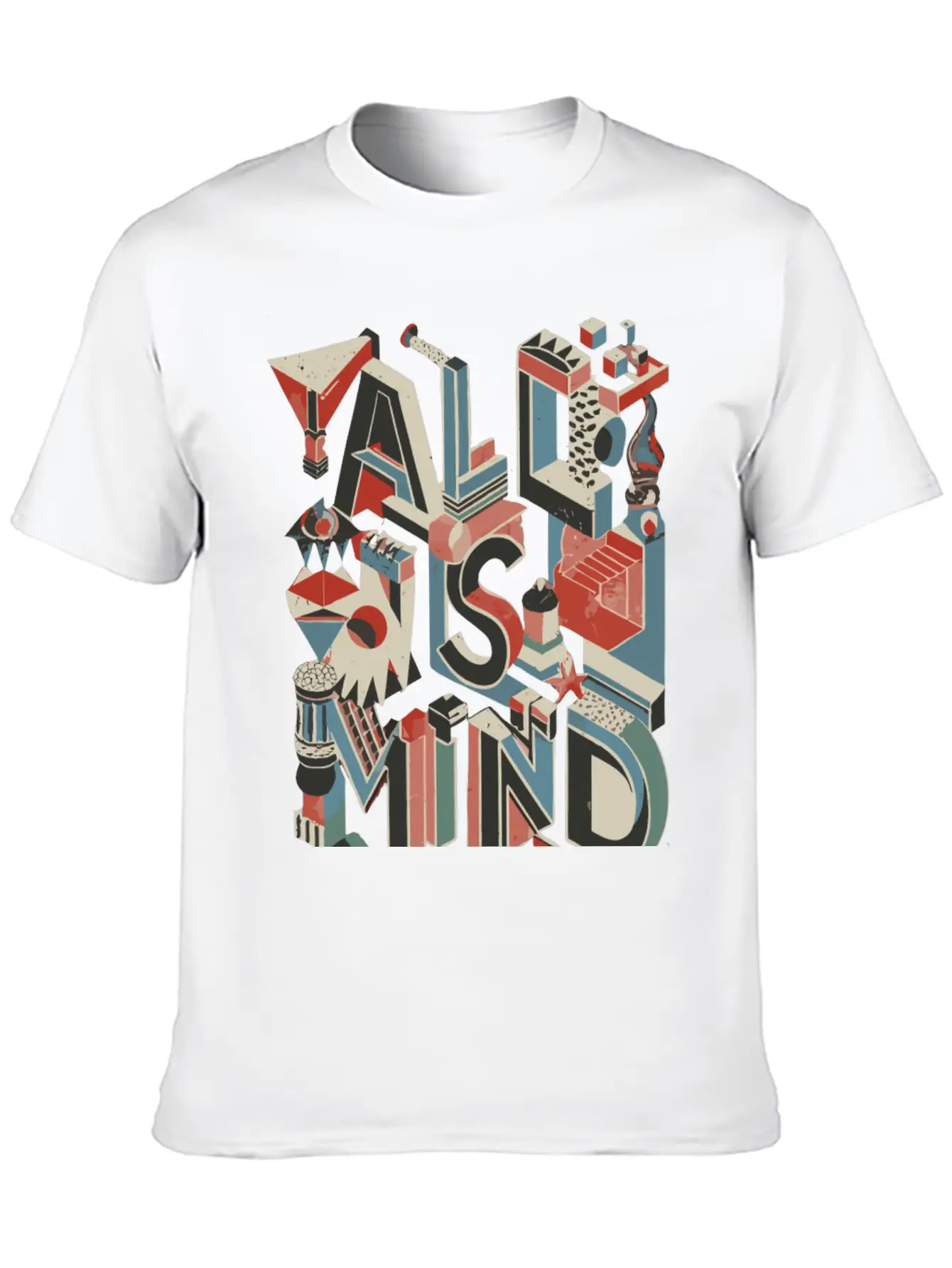 All Is Mind Graphic Design Essential Unisex Summer Tee – Soft Cotton Casual Fit