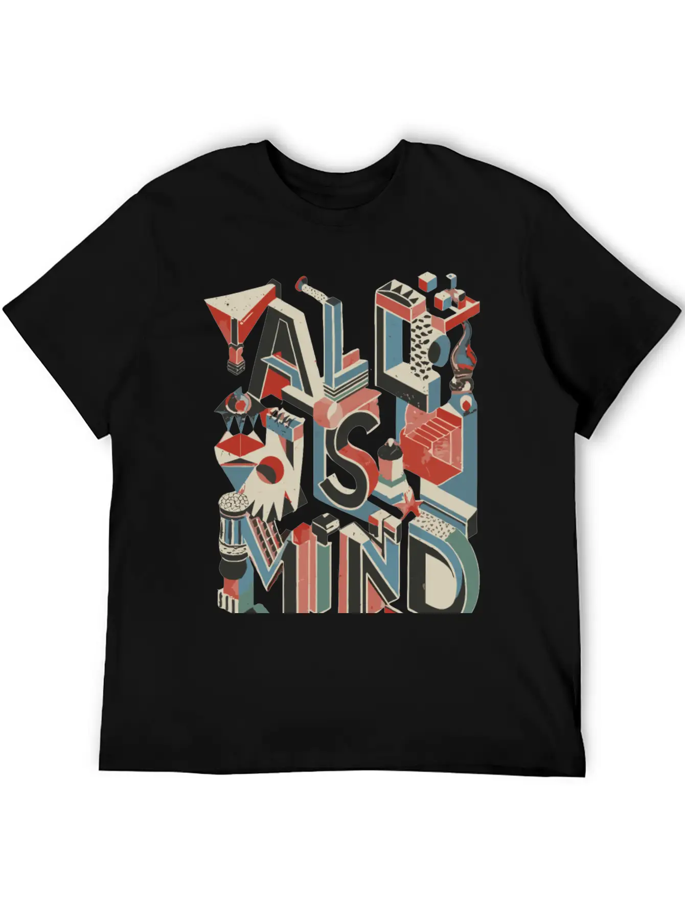 All Is Mind Graphic Design Essential Unisex Summer Tee – Soft Cotton Casual Fit