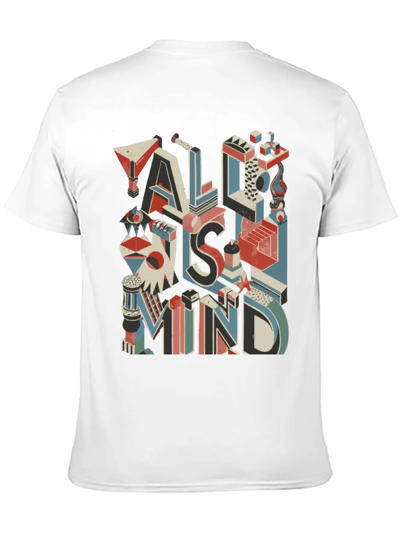 All Is Mind Graphic Design Essential Unisex Summer Tee – Soft Cotton Casual Fit