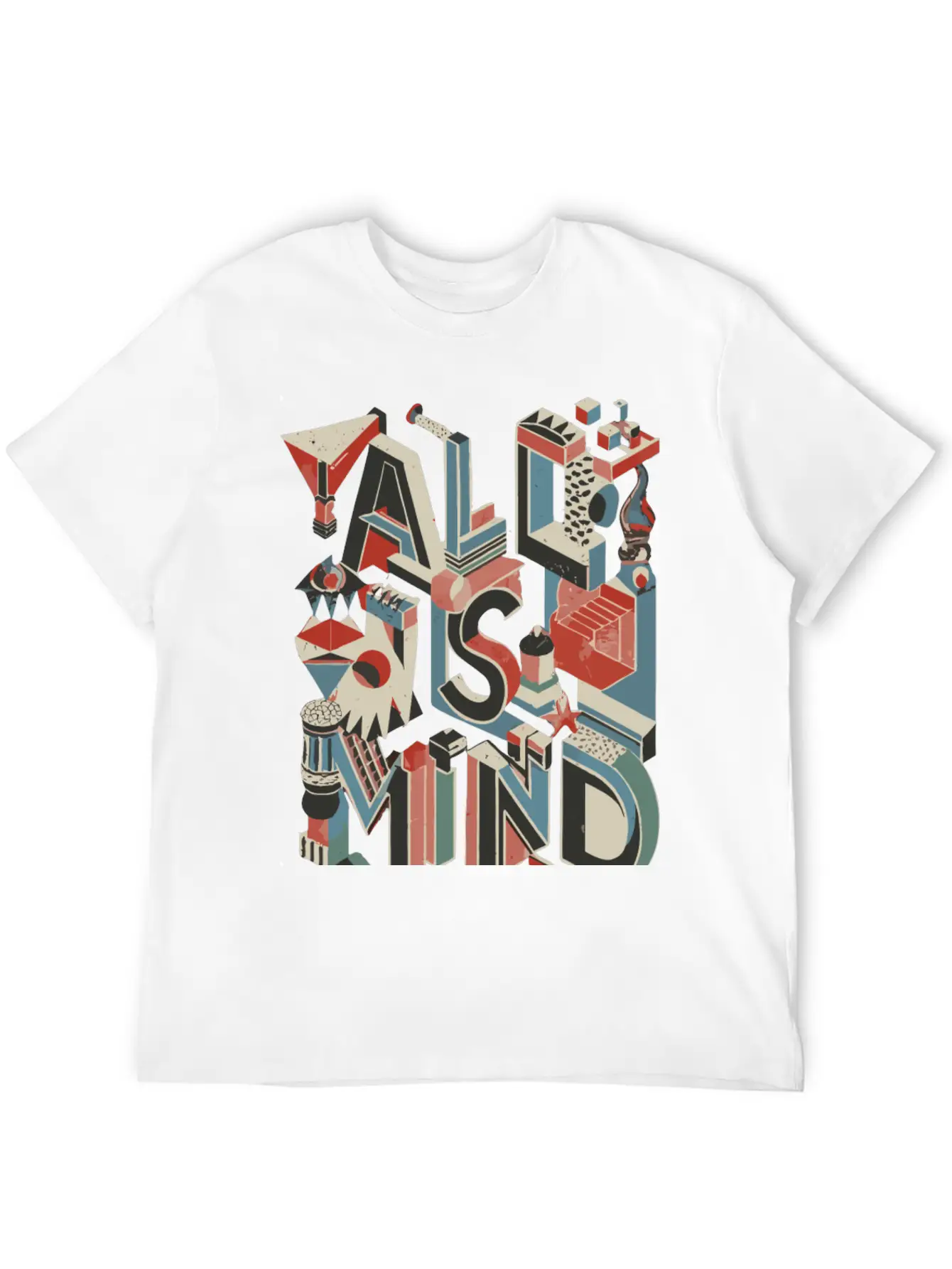 All Is Mind Graphic Design Essential Unisex Summer Tee – Soft Cotton Casual Fit