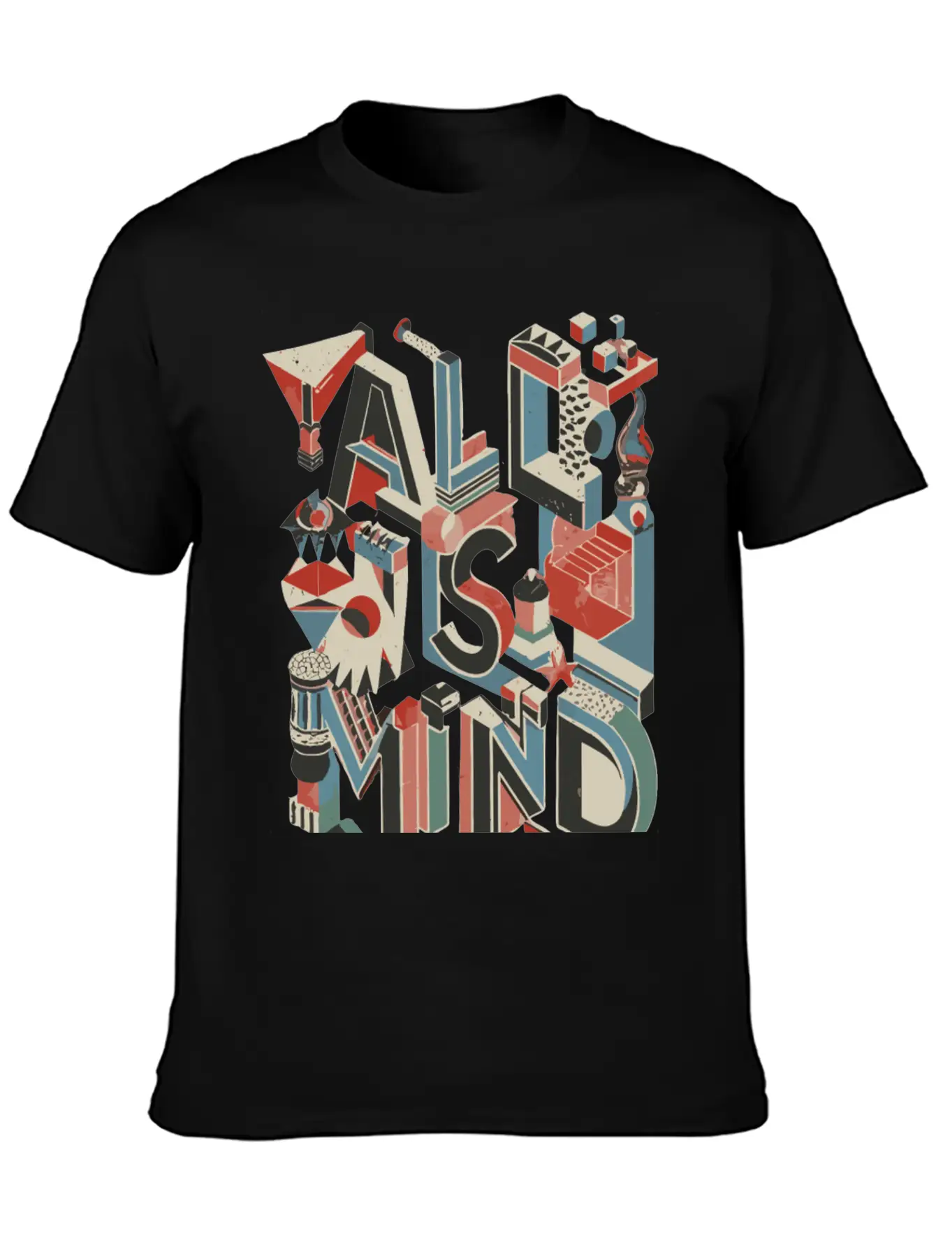 All Is Mind Graphic Design Essential Unisex Summer Tee – Soft Cotton Casual Fit