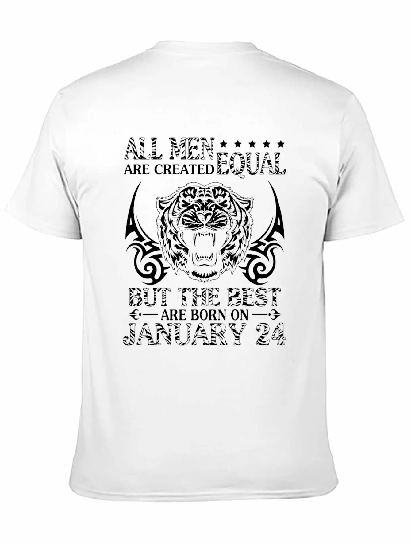 All Men Are Created Equal The Best Are Born On Jan Unisex Short Sleeve Soft Cotton T-Shirt – Casual Everyday Wear