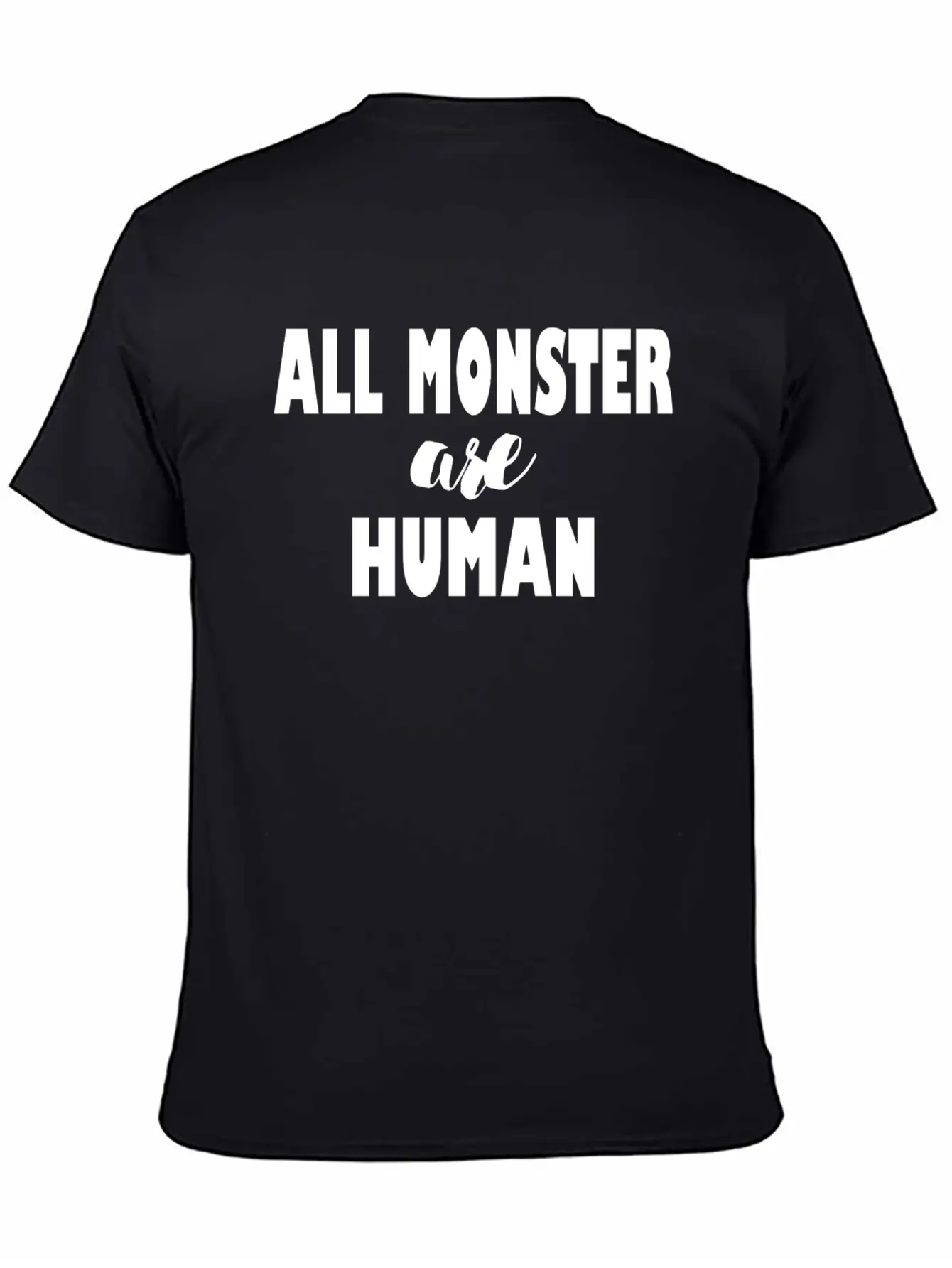 ALL MONSTER ARE HUMAN Timeless Short Sleeve Tee – Comfy And Minimalist Design