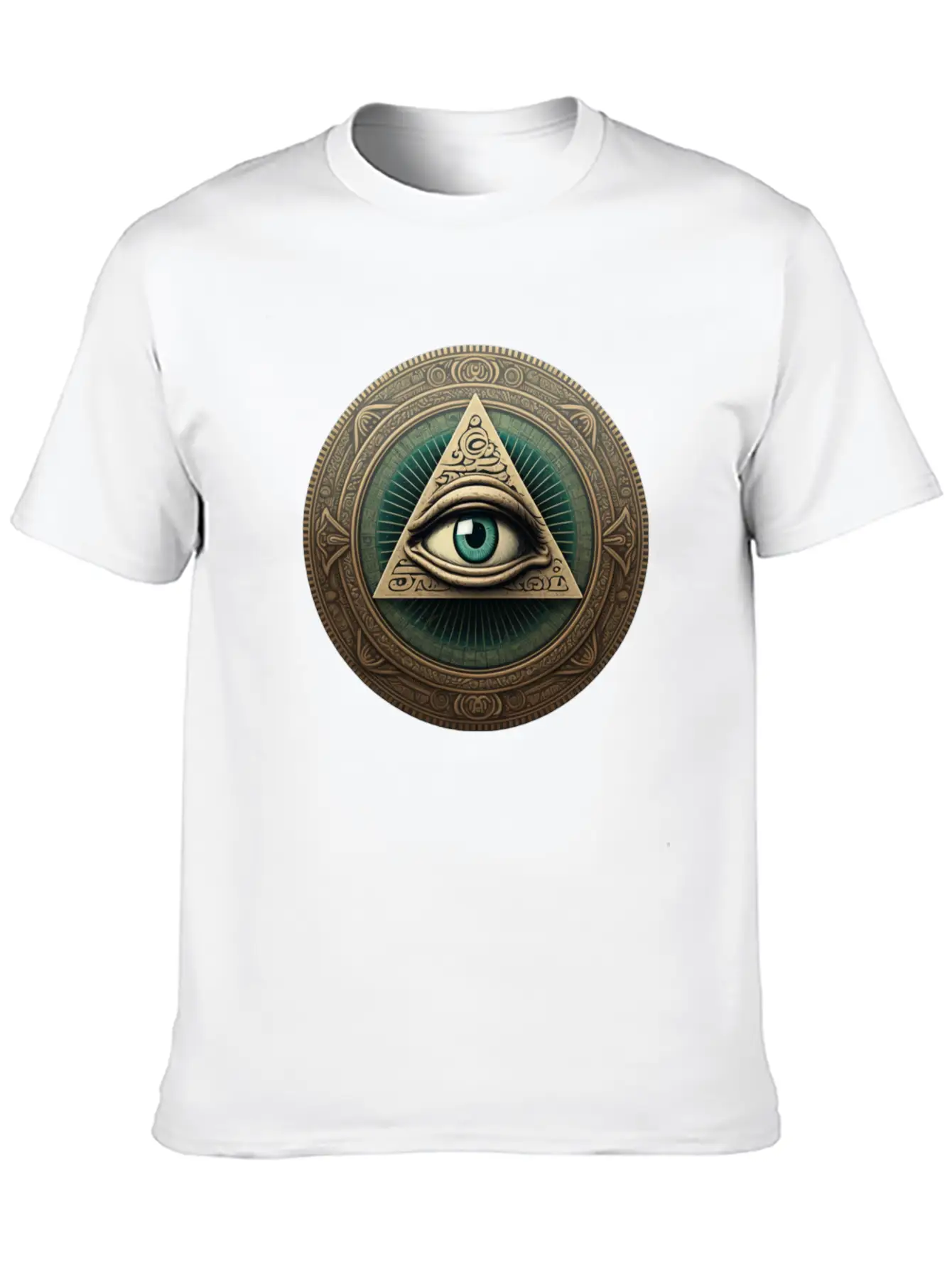 All Seeing Eye Token Unisex Short Sleeve Soft Cotton T-Shirt – Casual Everyday Wear
