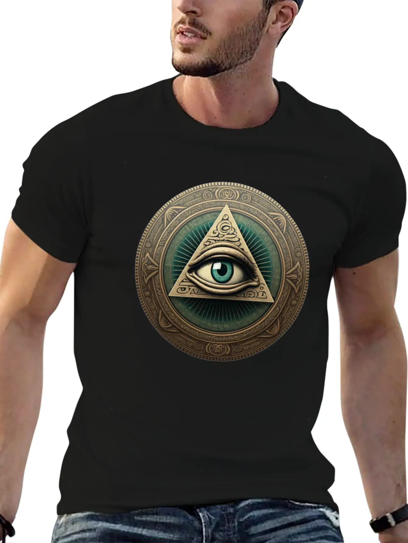 All Seeing Eye Token Unisex Short Sleeve Soft Cotton T-Shirt – Casual Everyday Wear