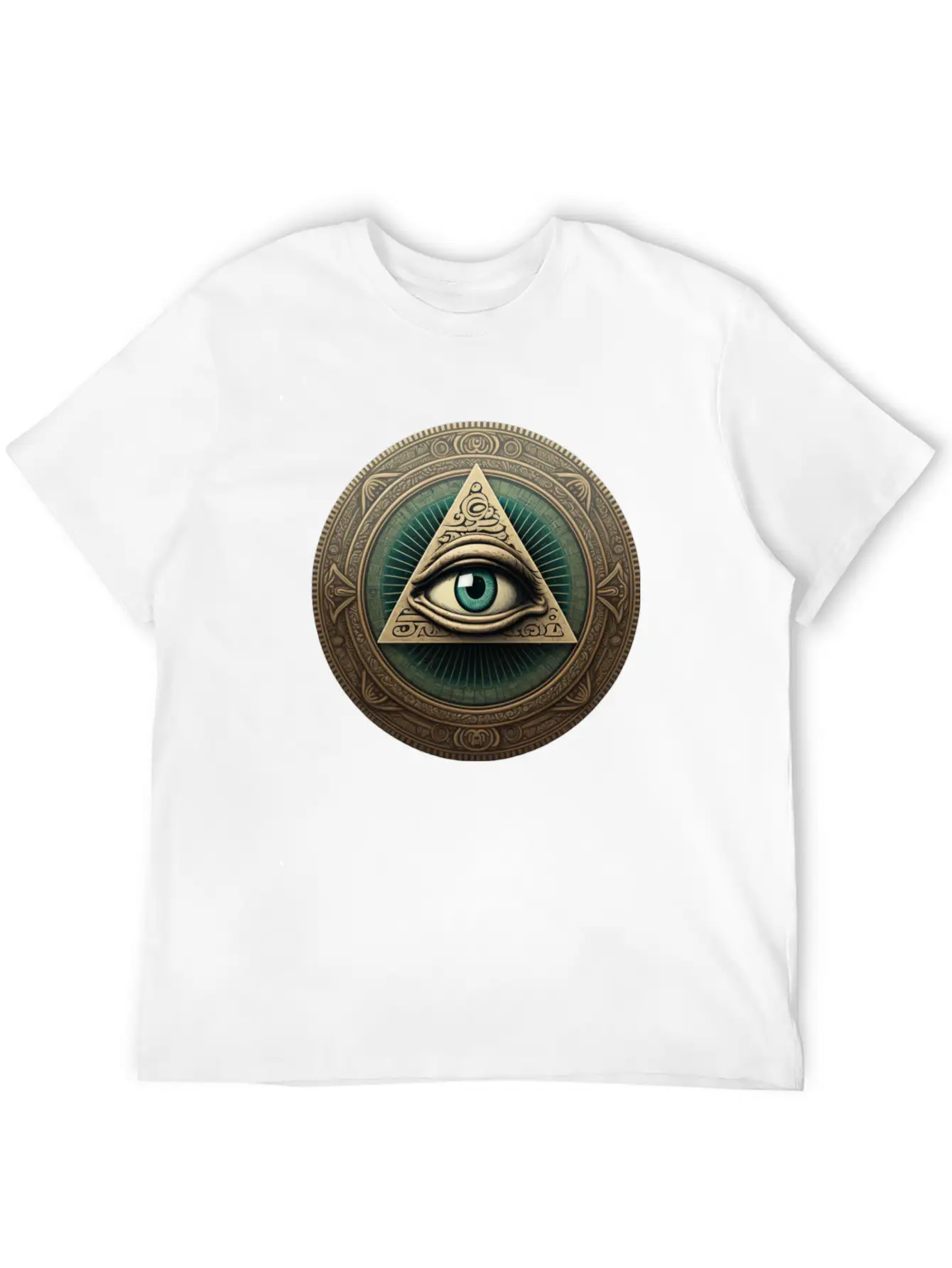 All Seeing Eye Token Unisex Short Sleeve Soft Cotton T-Shirt – Casual Everyday Wear