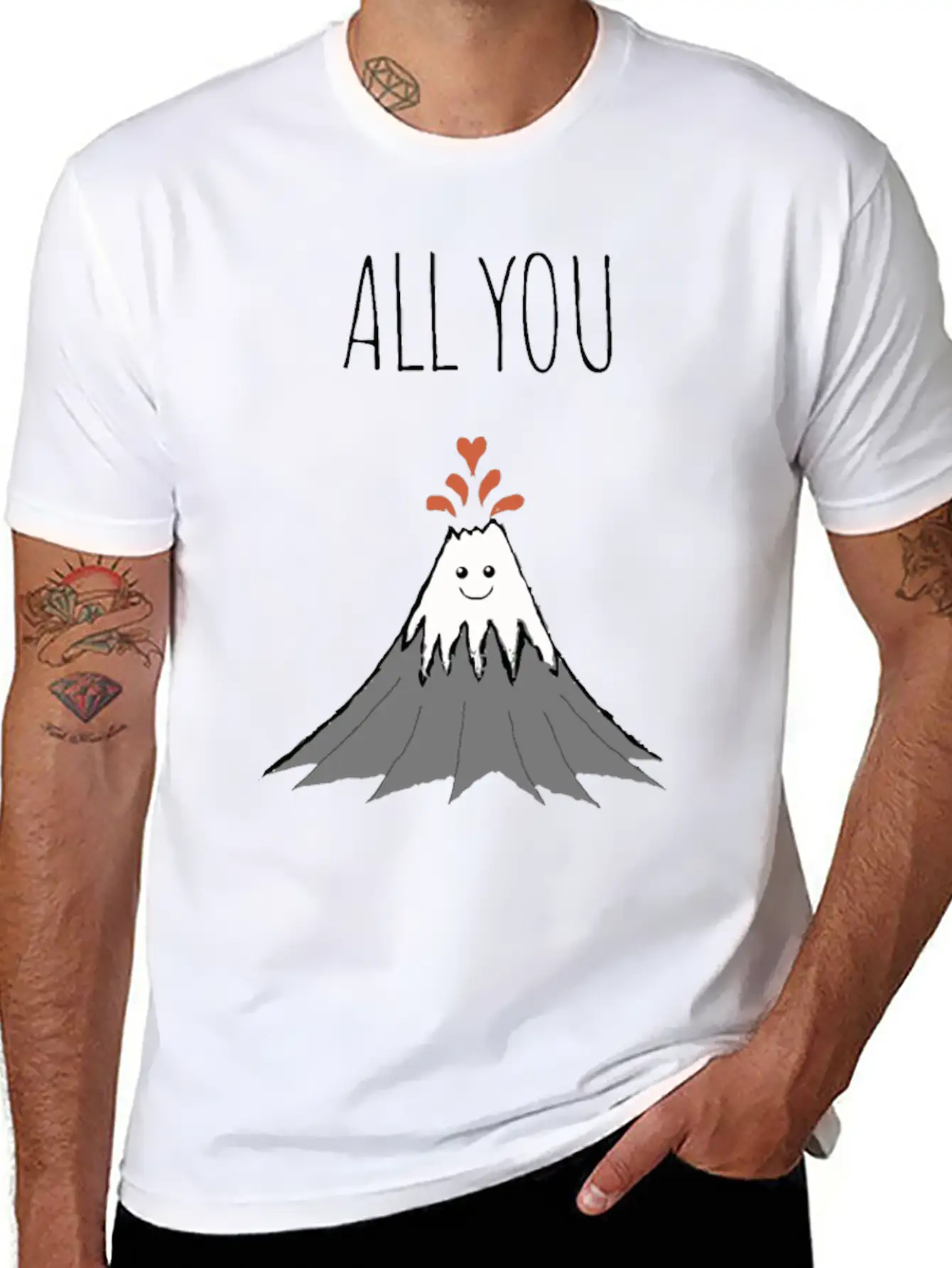 ALL YOU NEED IS LAVA Comfortable Minimalist Graphic Tee – Summer Style Essential