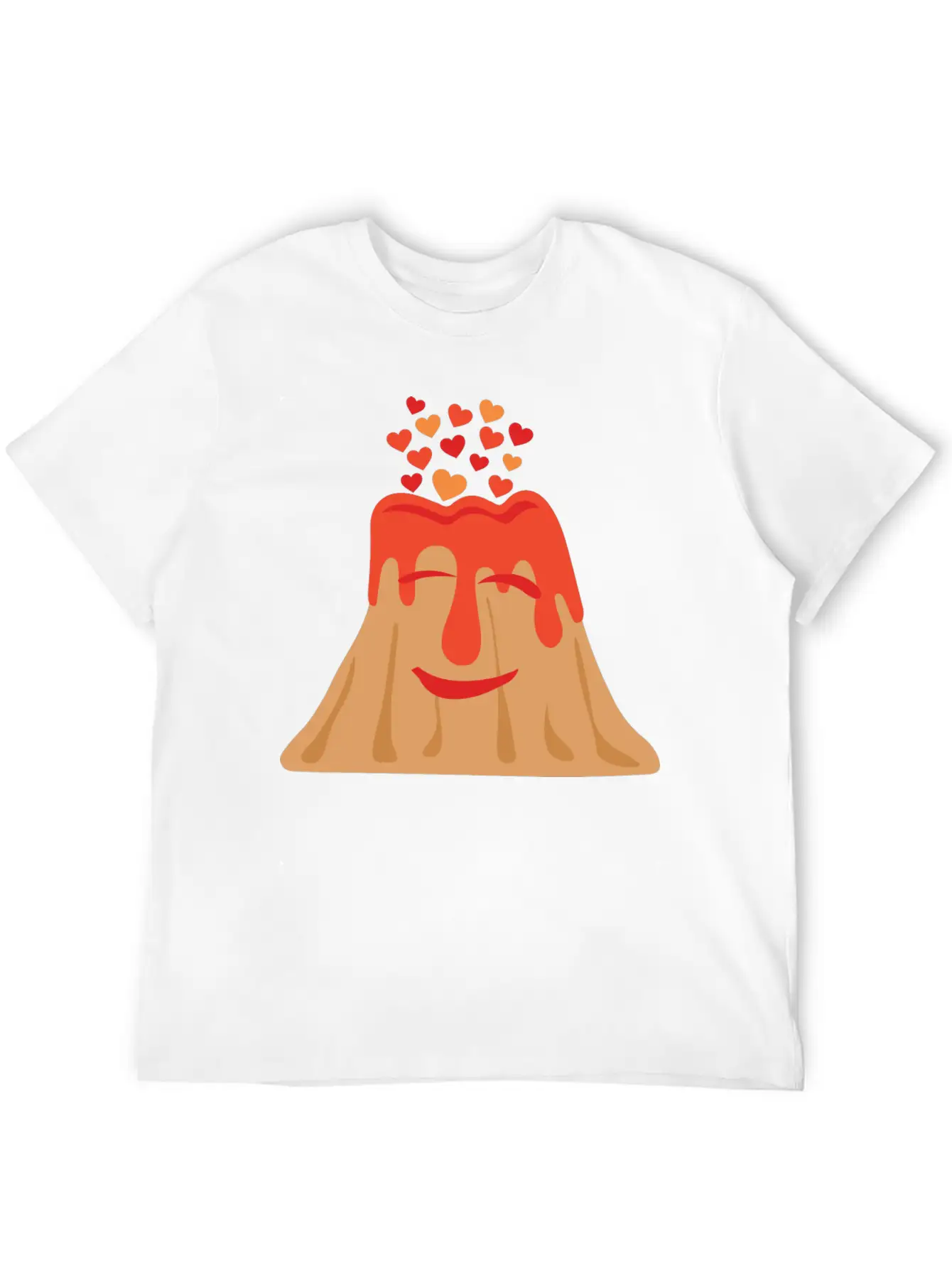 All You Need Is Lava Cute Volcano With Hearts Basic Graphic T-Shirt – Daily Comfort In Soft Cotton