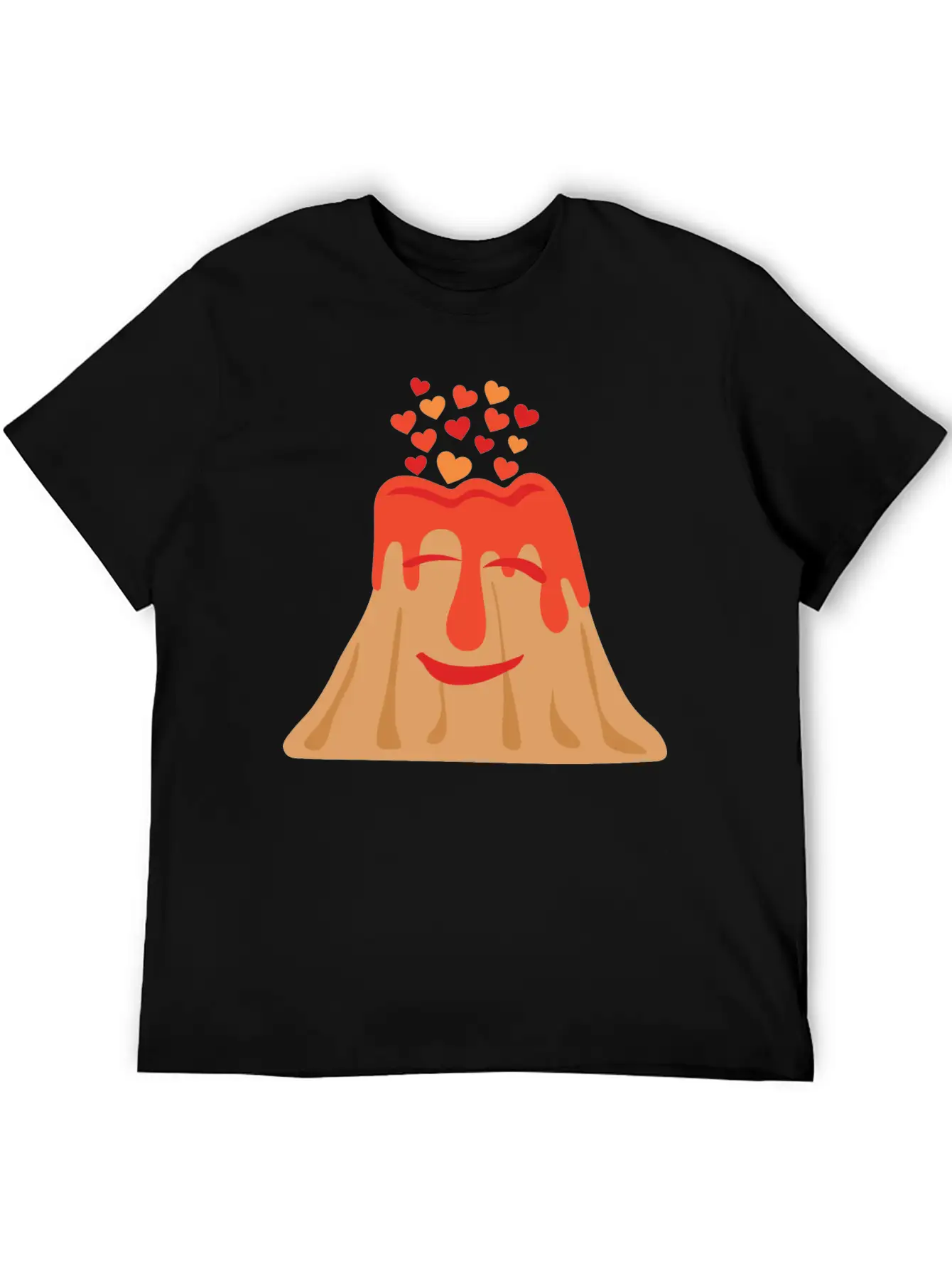 All You Need Is Lava Cute Volcano With Hearts Basic Graphic T-Shirt – Daily Comfort In Soft Cotton