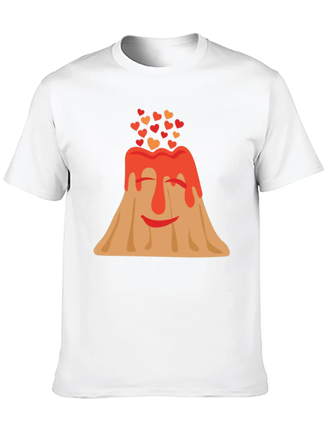 All You Need Is Lava Cute Volcano With Hearts Basic Graphic T-Shirt – Daily Comfort In Soft Cotton
