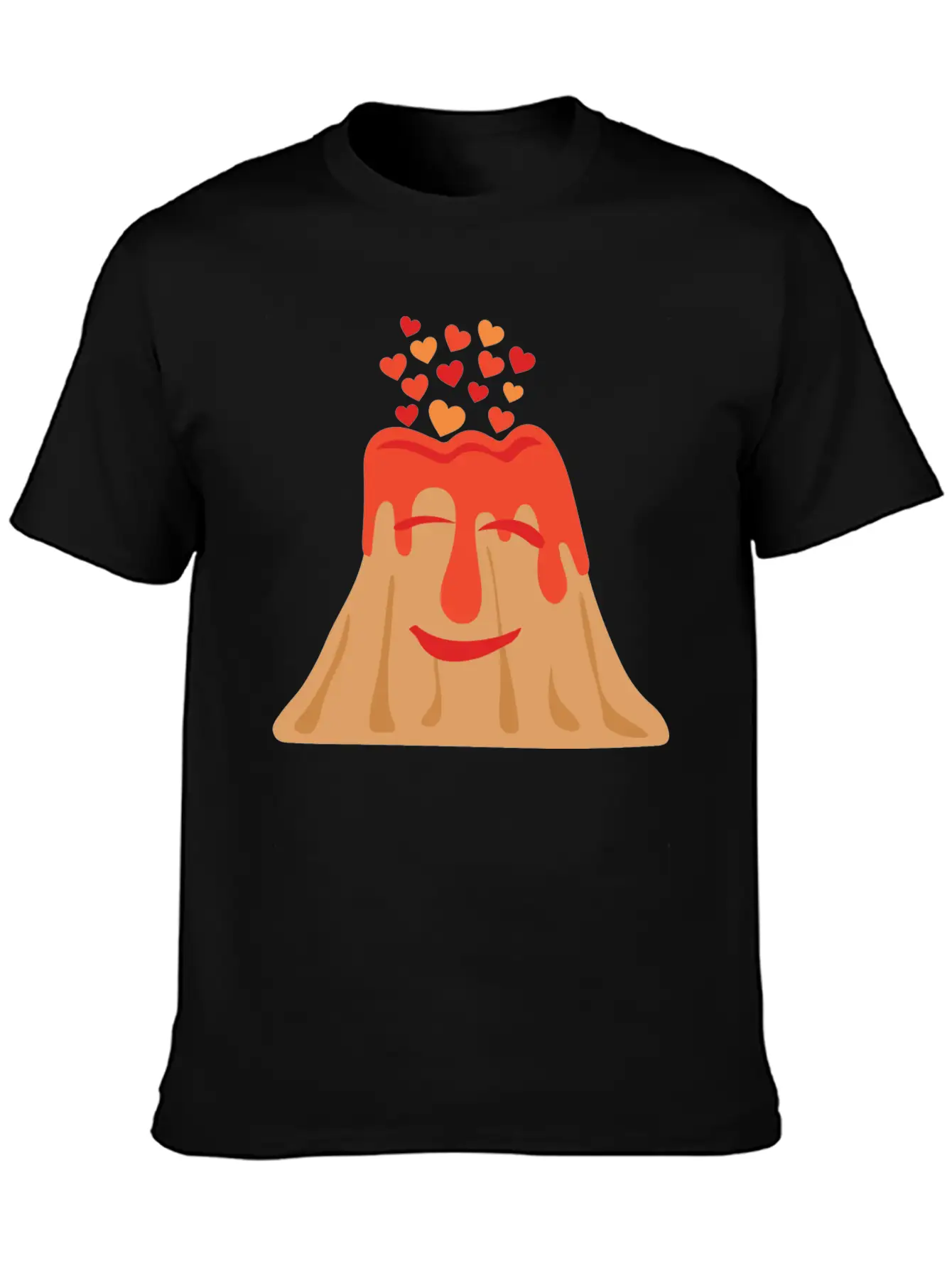All You Need Is Lava Cute Volcano With Hearts Basic Graphic T-Shirt – Daily Comfort In Soft Cotton