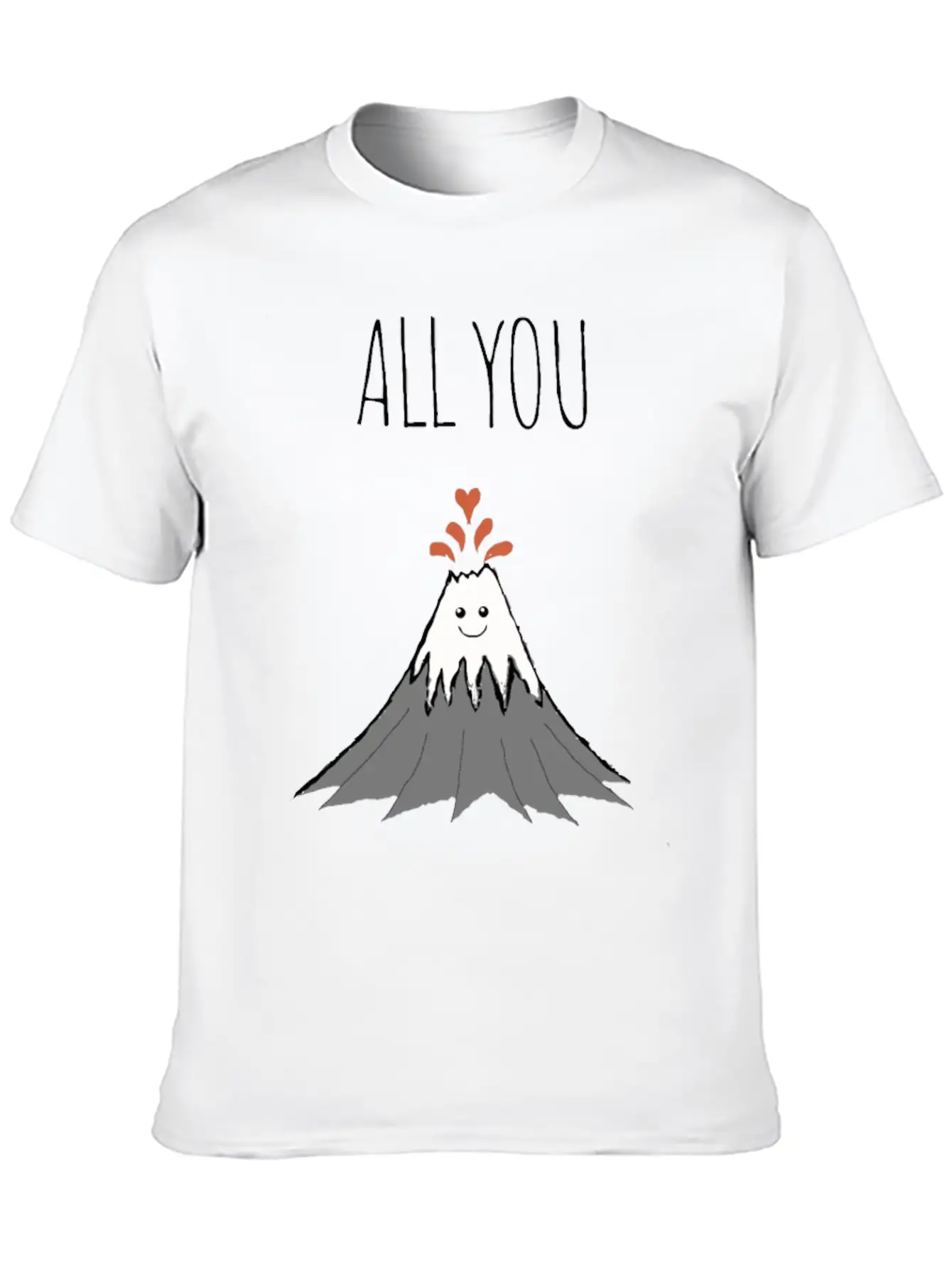 ALL YOU NEED IS LAVA Unisex Short Sleeve Soft Cotton T-Shirt – Casual Everyday Wear