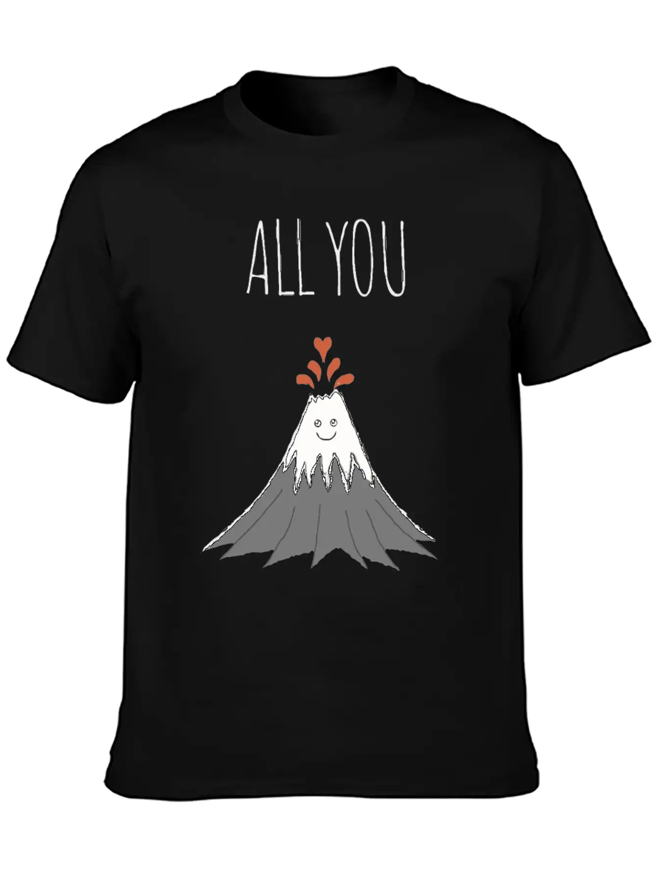 ALL YOU NEED IS LAVA Unisex Short Sleeve Soft Cotton T-Shirt – Casual Everyday Wear