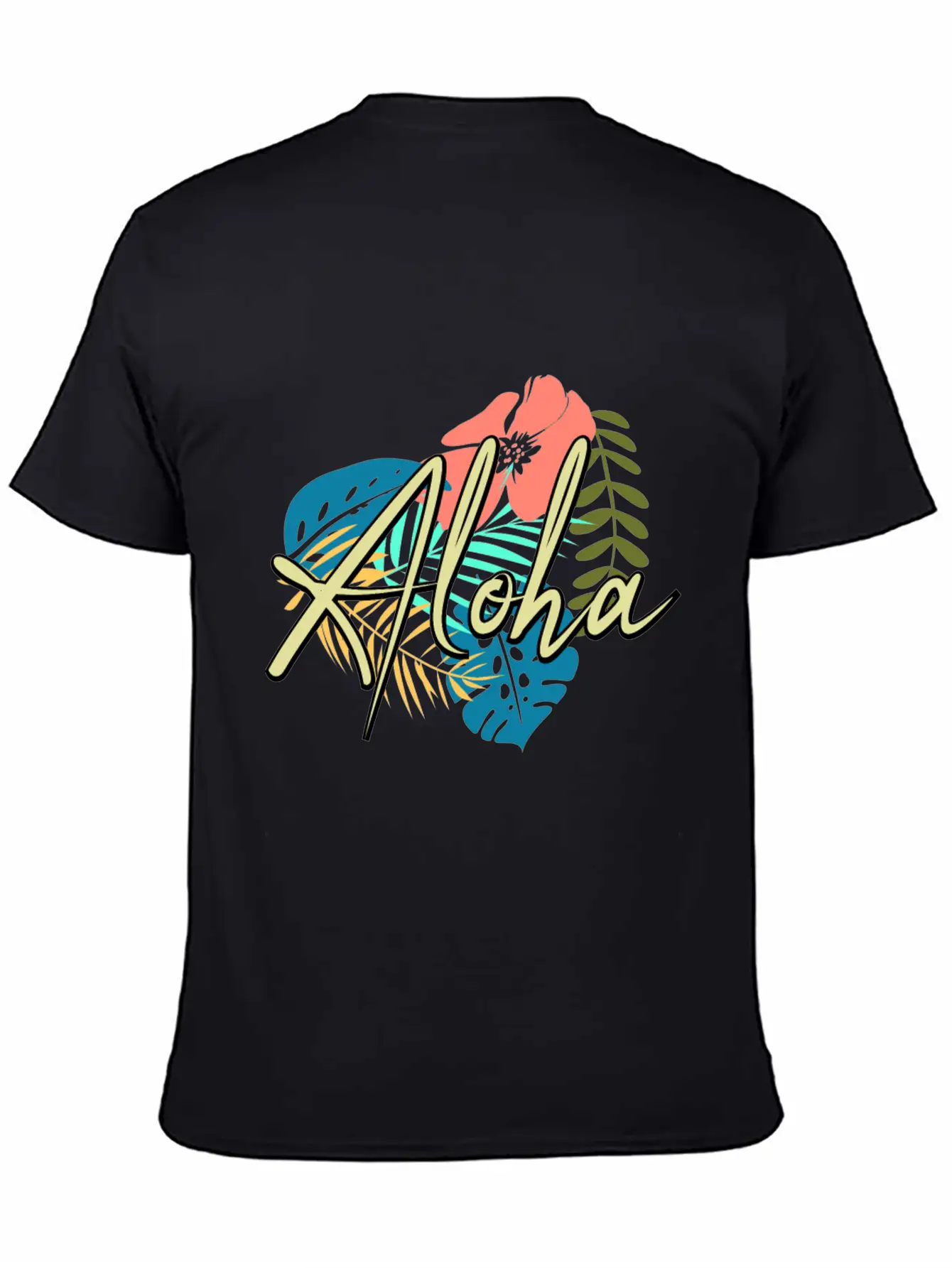 Aloha Heart And Flower Comfortable Minimalist Graphic Tee – Summer Style Essential