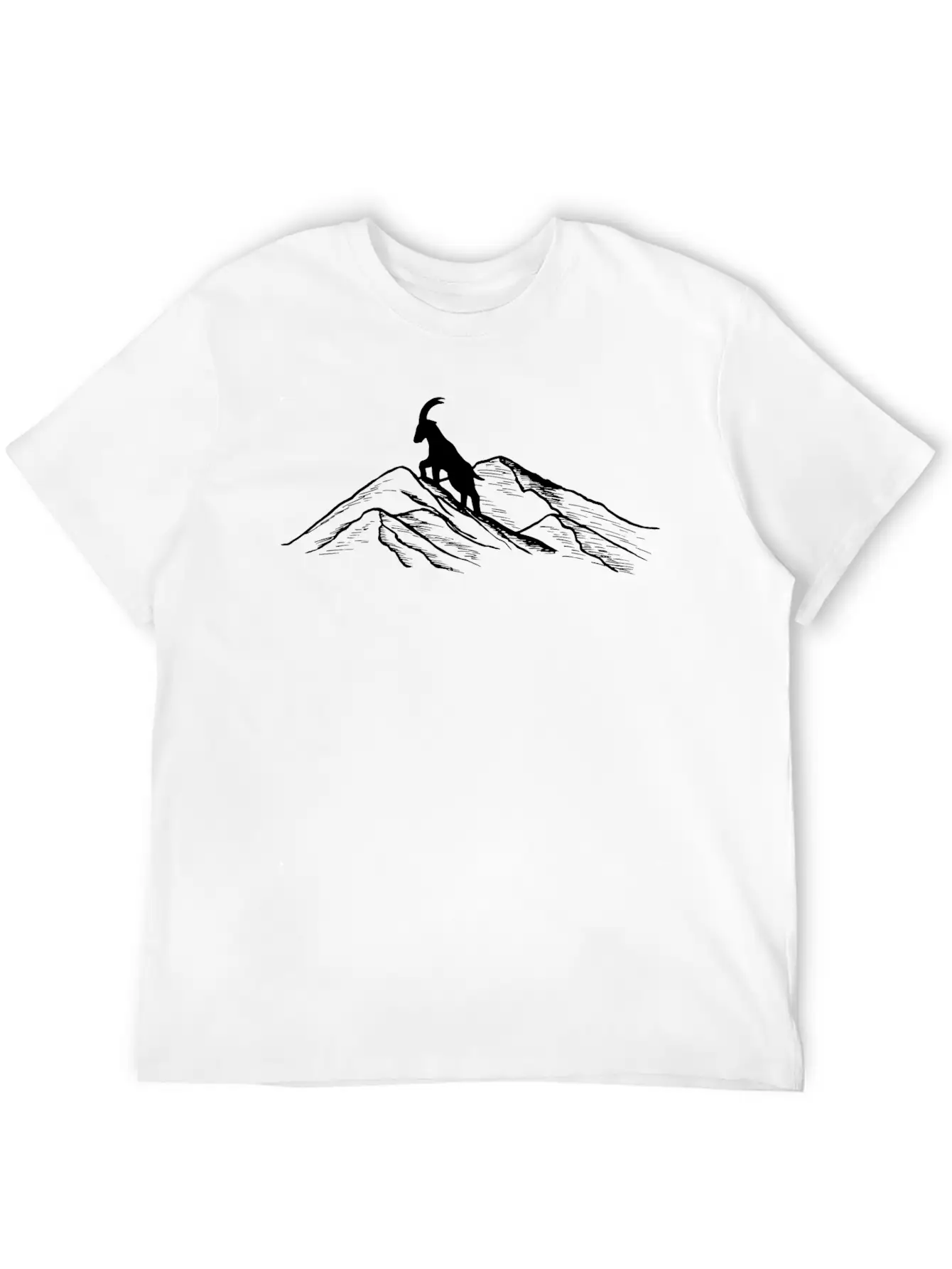 Alpensteinbock Auf Berg - (B.K.W) Basic Graphic T-Shirt – Daily Comfort In Soft Cotton