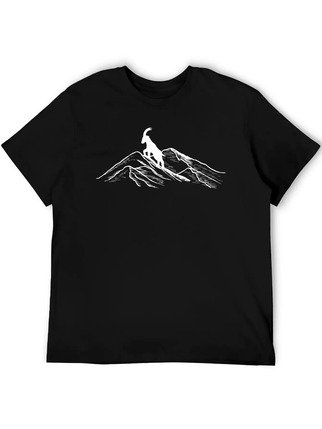 Alpensteinbock Auf Berg - (B.K.W) Basic Graphic T-Shirt – Daily Comfort In Soft Cotton
