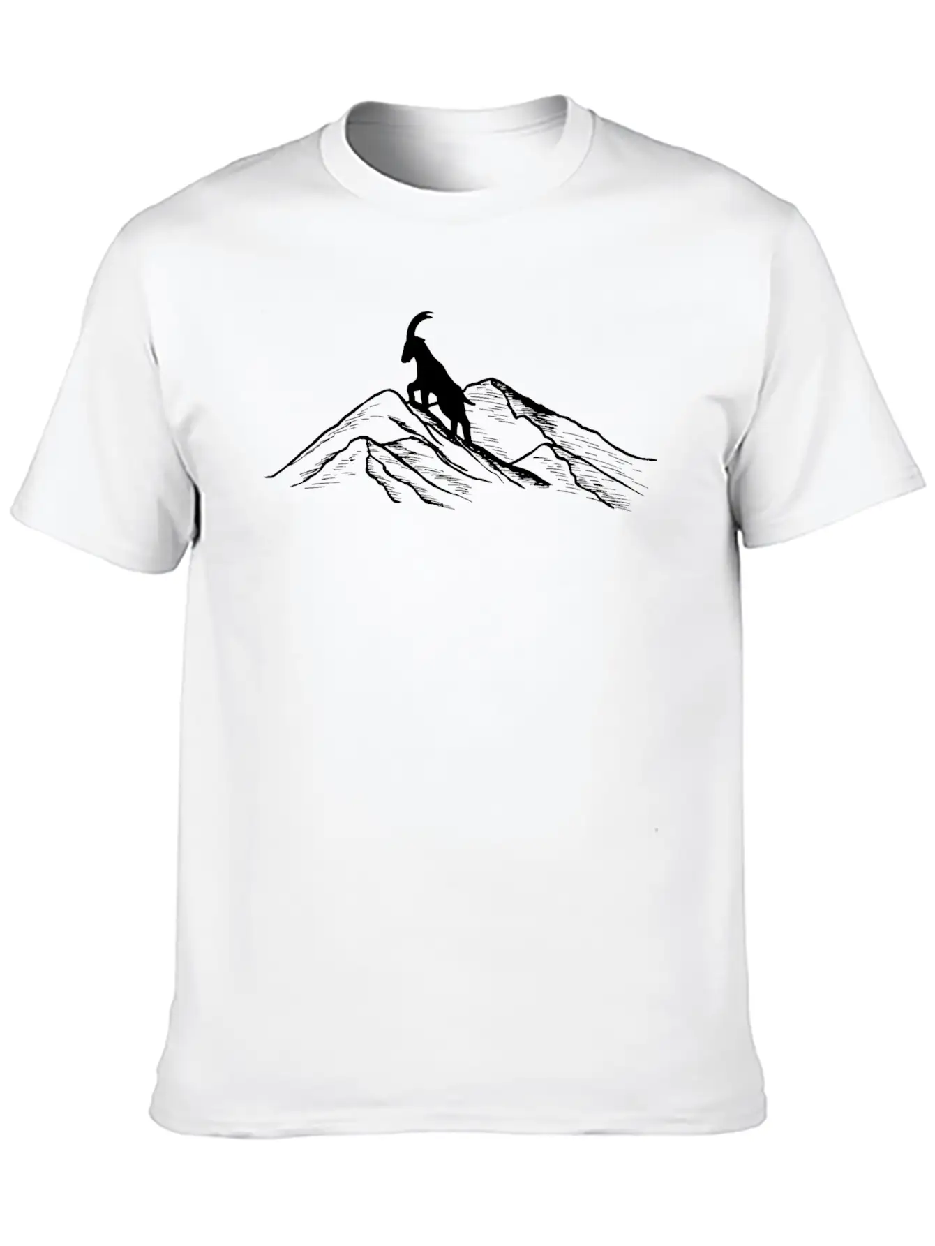 Alpensteinbock Auf Berg - (B.K.W) Basic Graphic T-Shirt – Daily Comfort In Soft Cotton