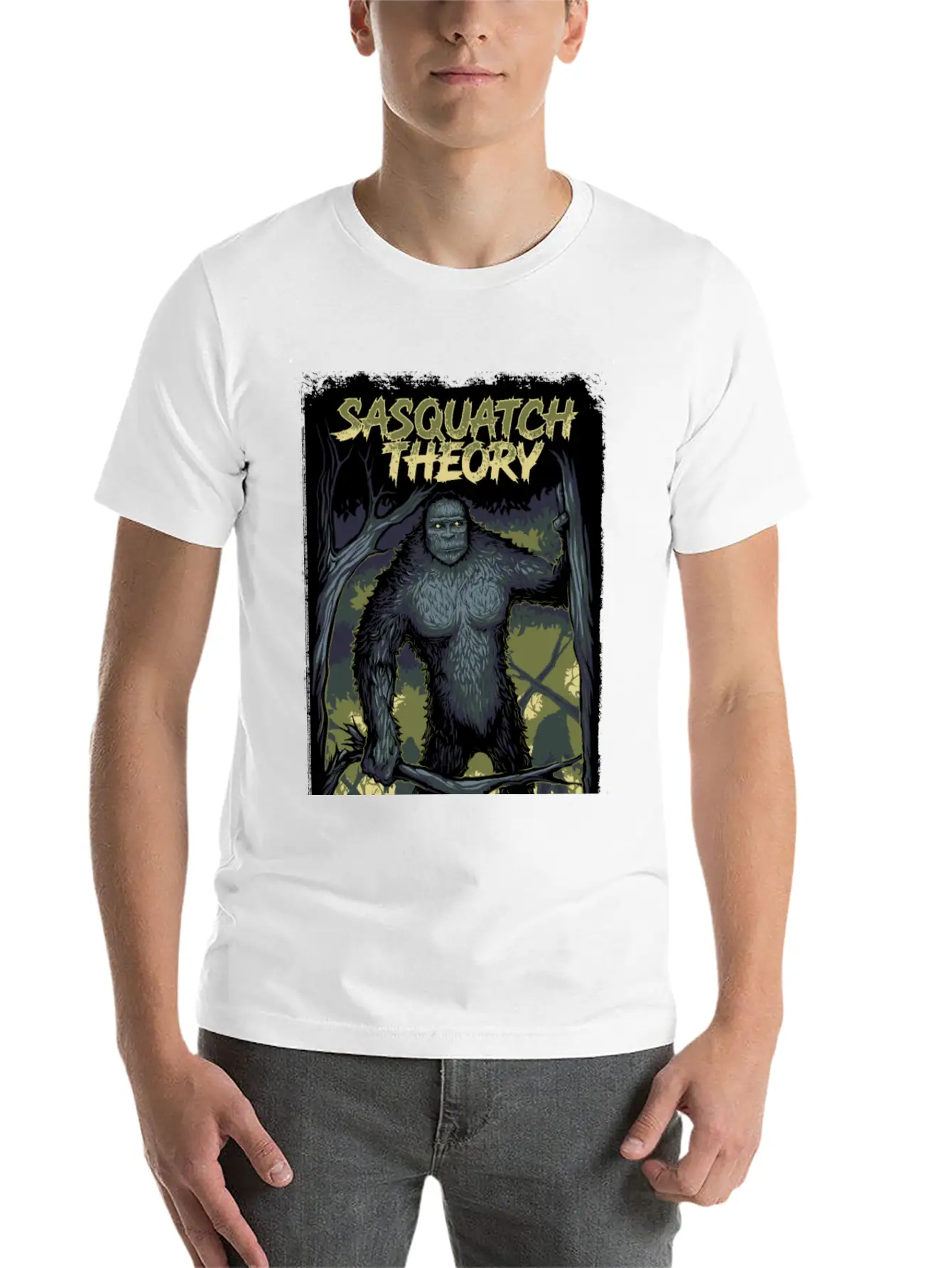 ALPHA MALE (JET BLACK) Unisex Short Sleeve Soft Cotton T-Shirt – Casual Everyday Wear