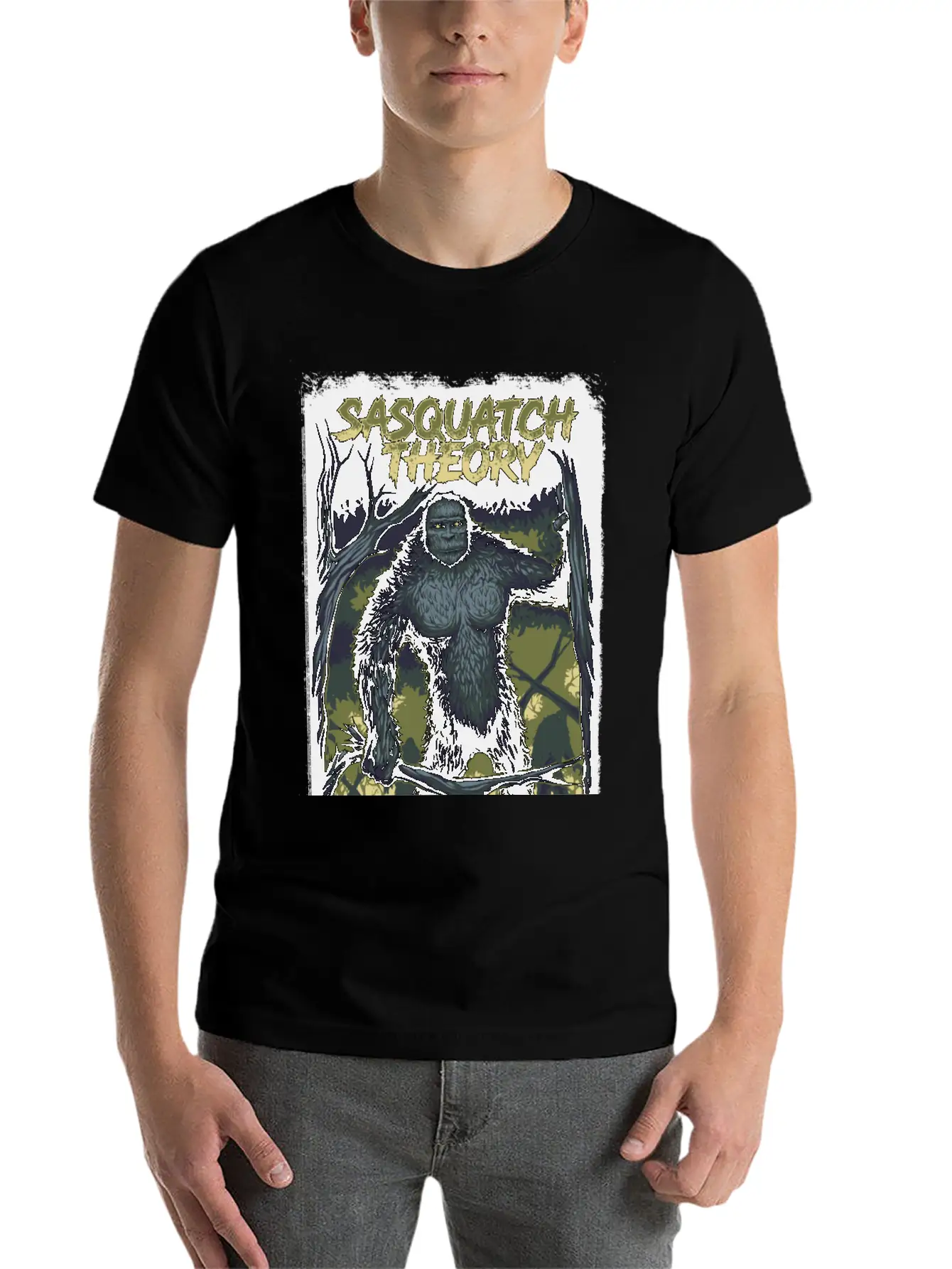 ALPHA MALE (JET BLACK) Unisex Short Sleeve Soft Cotton T-Shirt – Casual Everyday Wear