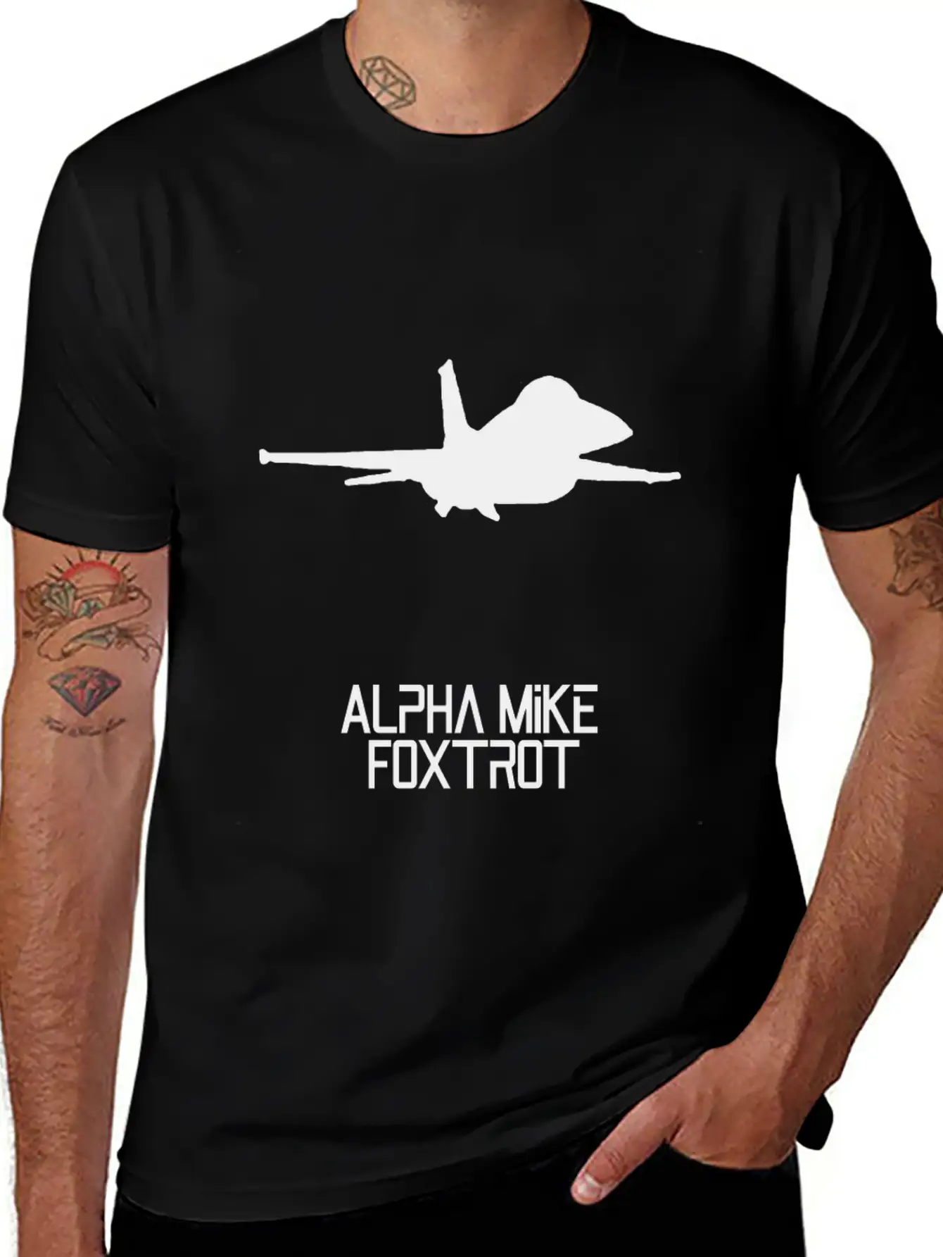 Alpha Mike Foxtrot Pilot· Adios Motherf****r F-16 Unisex Short Sleeve Soft Cotton T-Shirt – Casual Everyday Wear