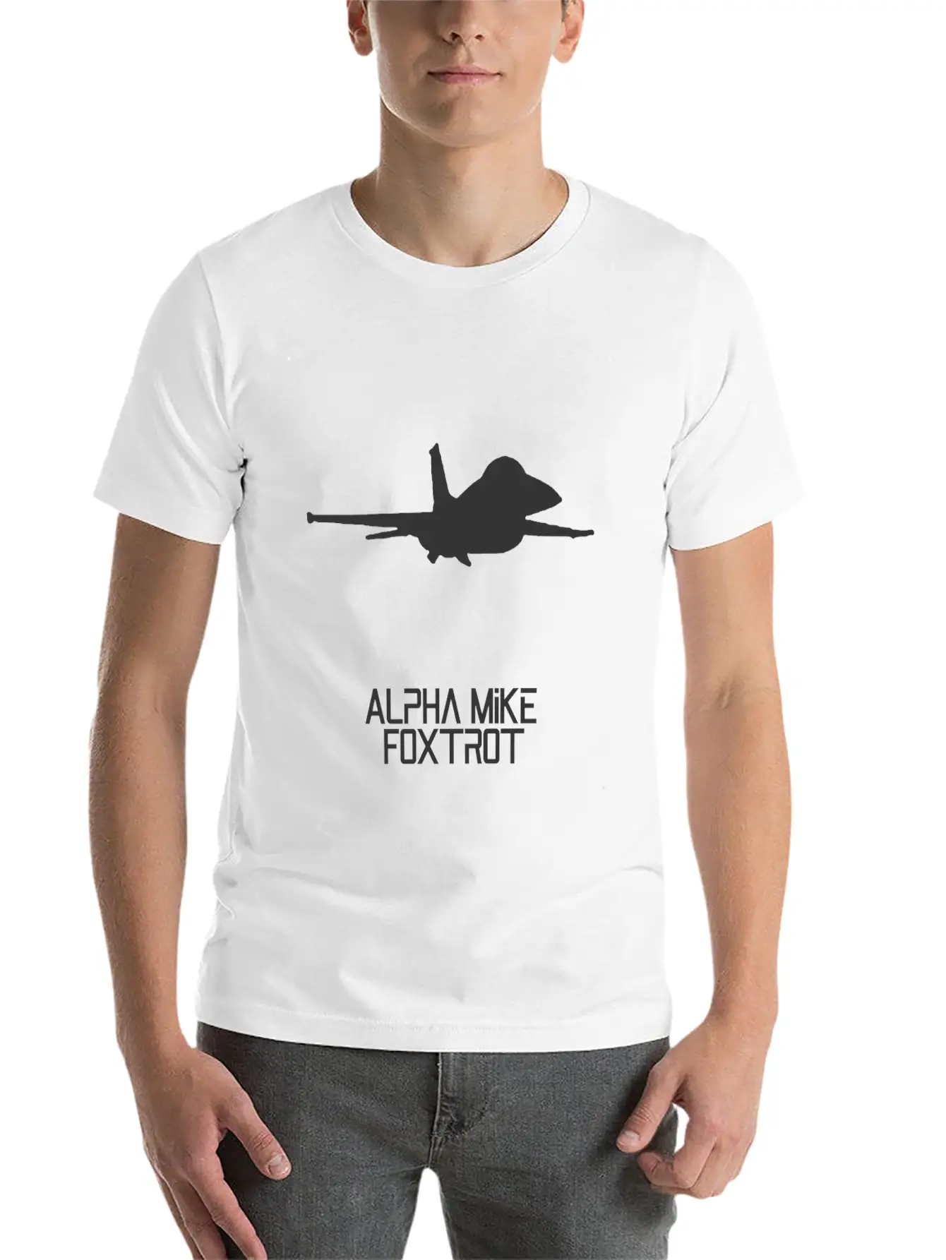 Alpha Mike Foxtrot Pilot· Adios Motherf****r F-16 Unisex Short Sleeve Soft Cotton T-Shirt – Casual Everyday Wear