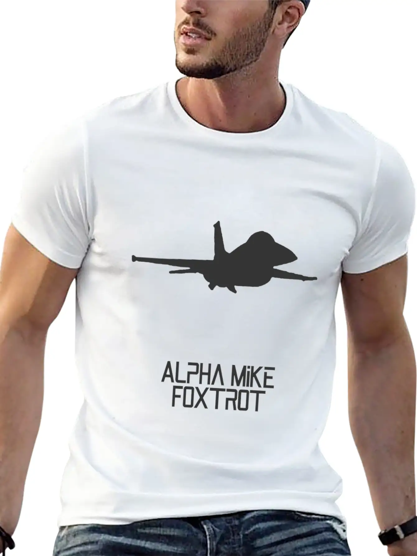 Alpha Mike Foxtrot Pilot· Adios Motherf****r F-16 Unisex Short Sleeve Soft Cotton T-Shirt – Casual Everyday Wear