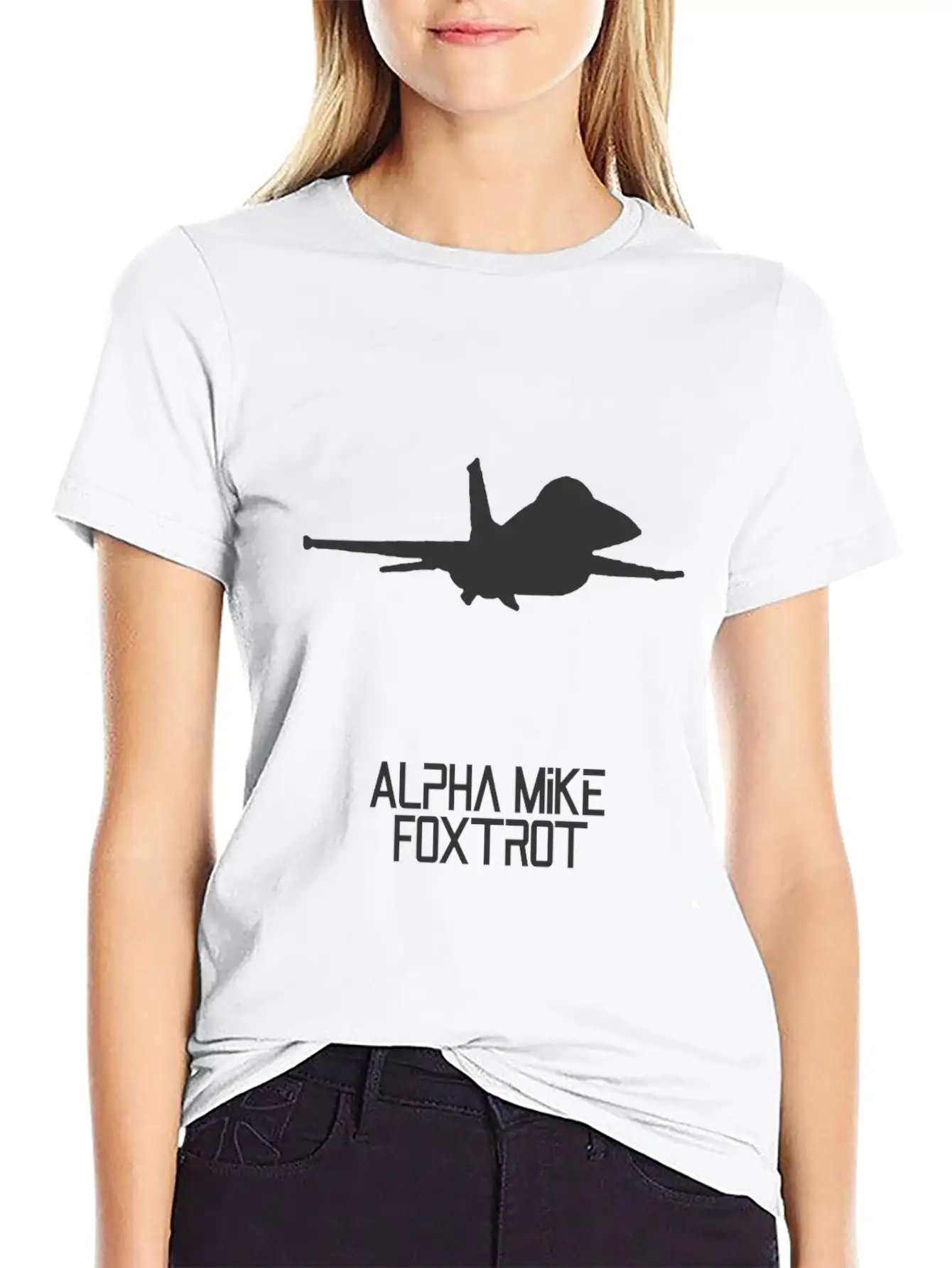 Alpha Mike Foxtrot Pilot· Adios Motherf****r F-16 Unisex Short Sleeve Soft Cotton T-Shirt – Casual Everyday Wear