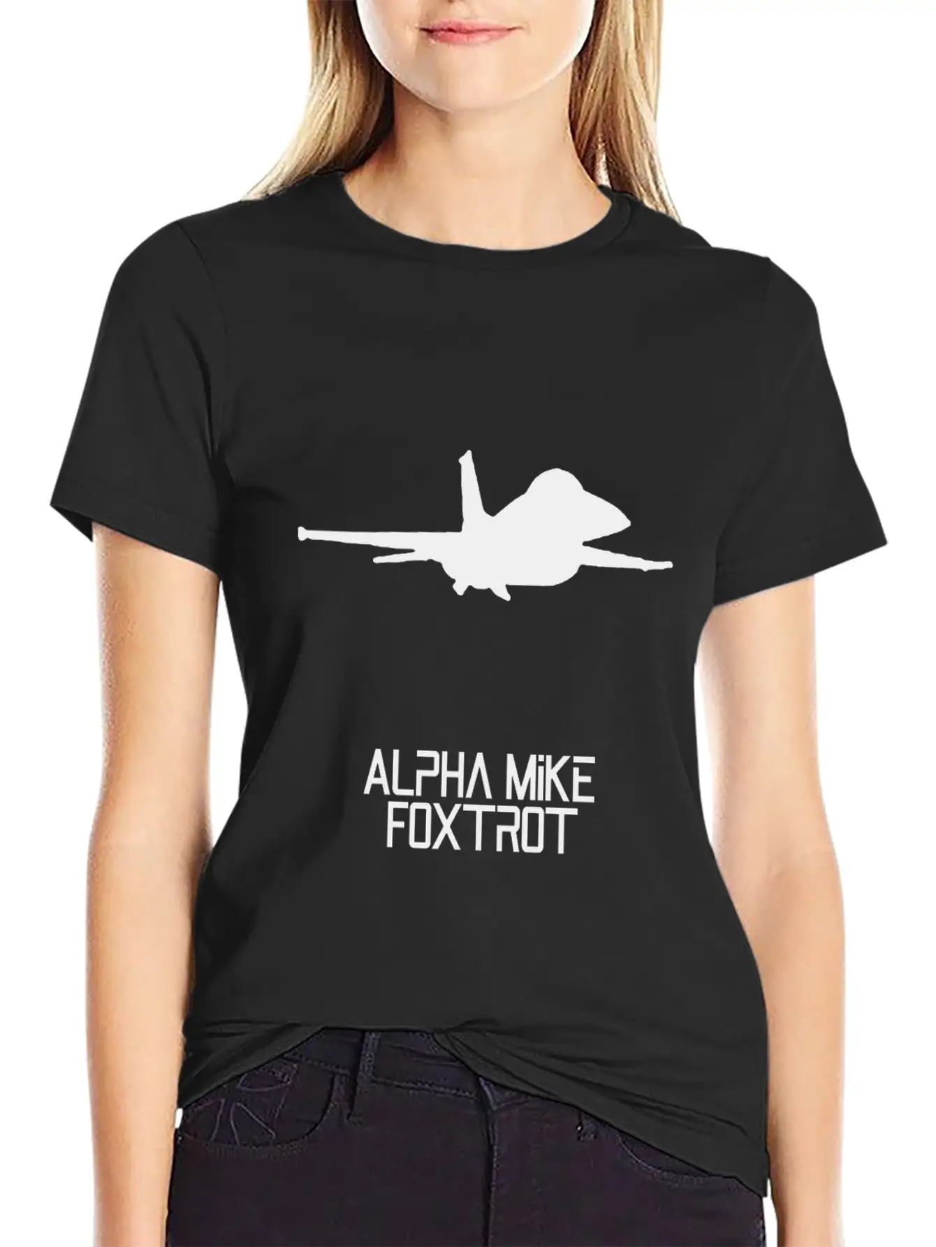 Alpha Mike Foxtrot Pilot· Adios Motherf****r F-16 Unisex Short Sleeve Soft Cotton T-Shirt – Casual Everyday Wear