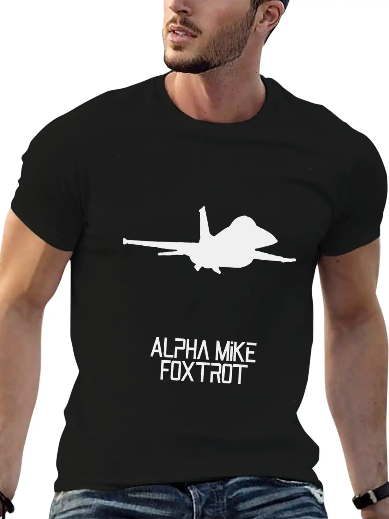 Alpha Mike Foxtrot Pilot· Adios Motherf****r F-16 Unisex Short Sleeve Soft Cotton T-Shirt – Casual Everyday Wear
