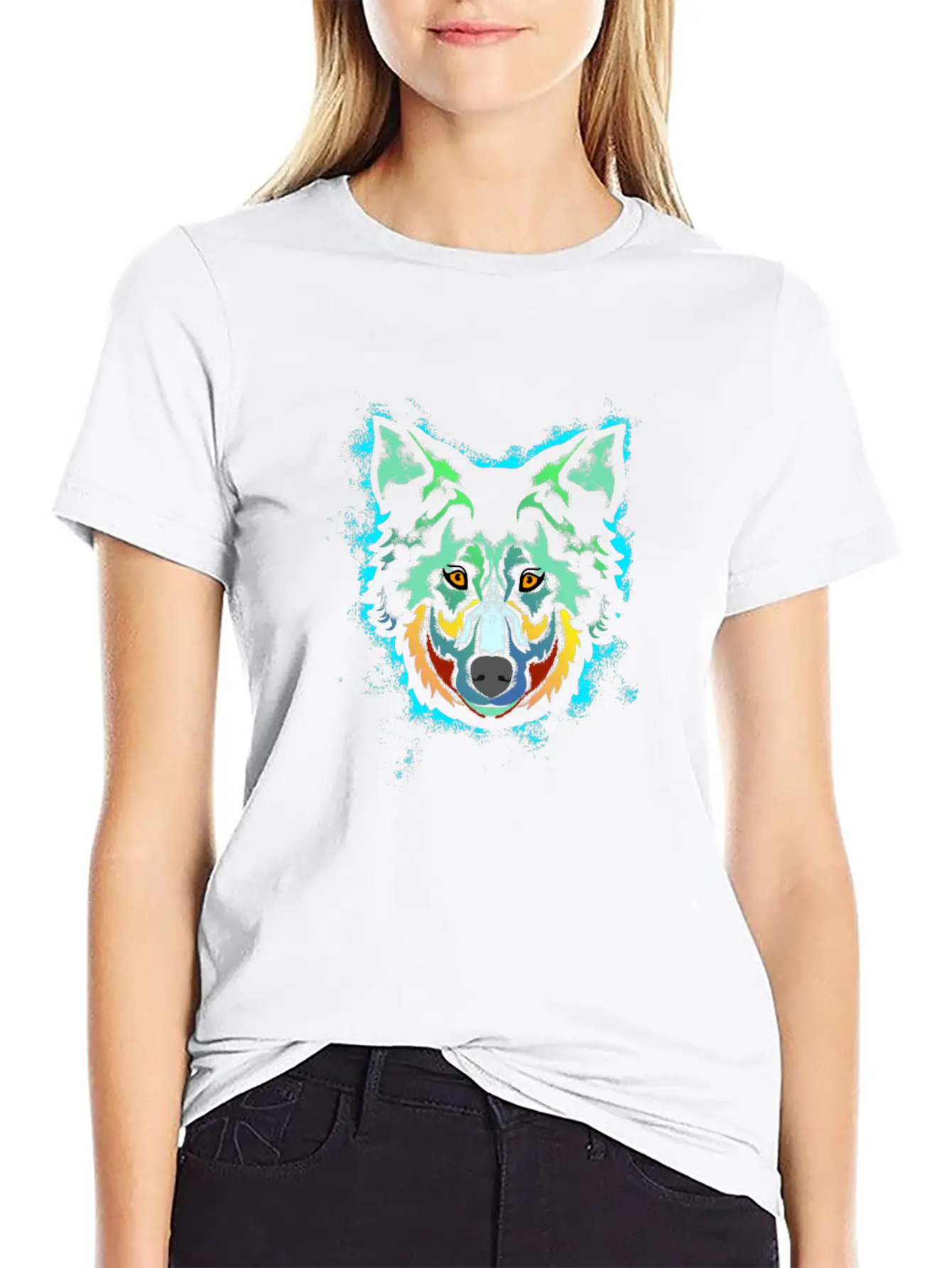 Alpha Wolf Art Stylish Everyday T-Shirt – Unisex Basic Cotton Tee