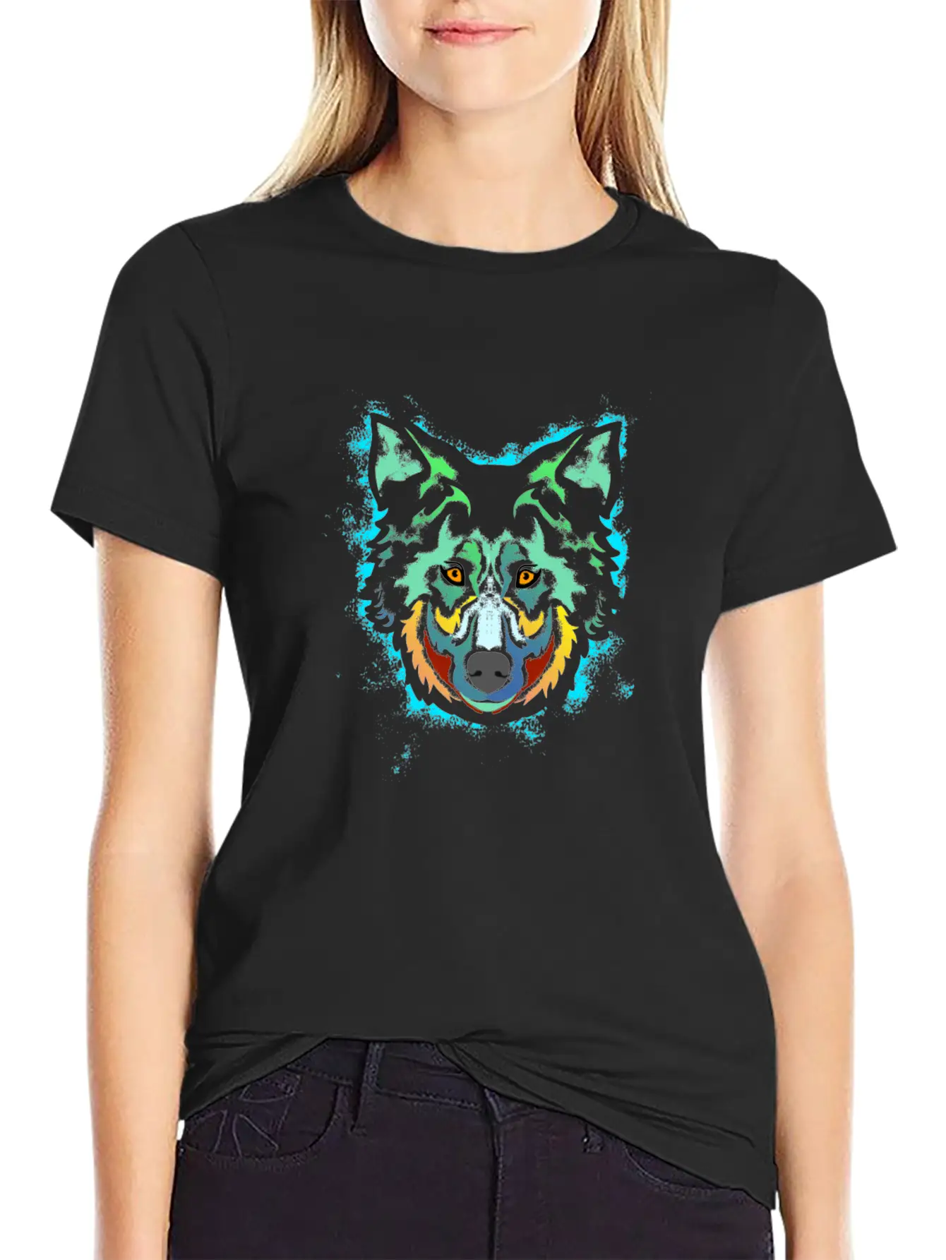 Alpha Wolf Art Stylish Everyday T-Shirt – Unisex Basic Cotton Tee