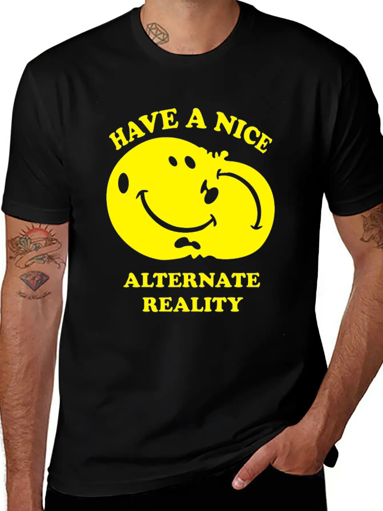 Alternate Reality Funny Tshirt Unisex Short Sleeve Soft Cotton T-Shirt – Casual Everyday Wear