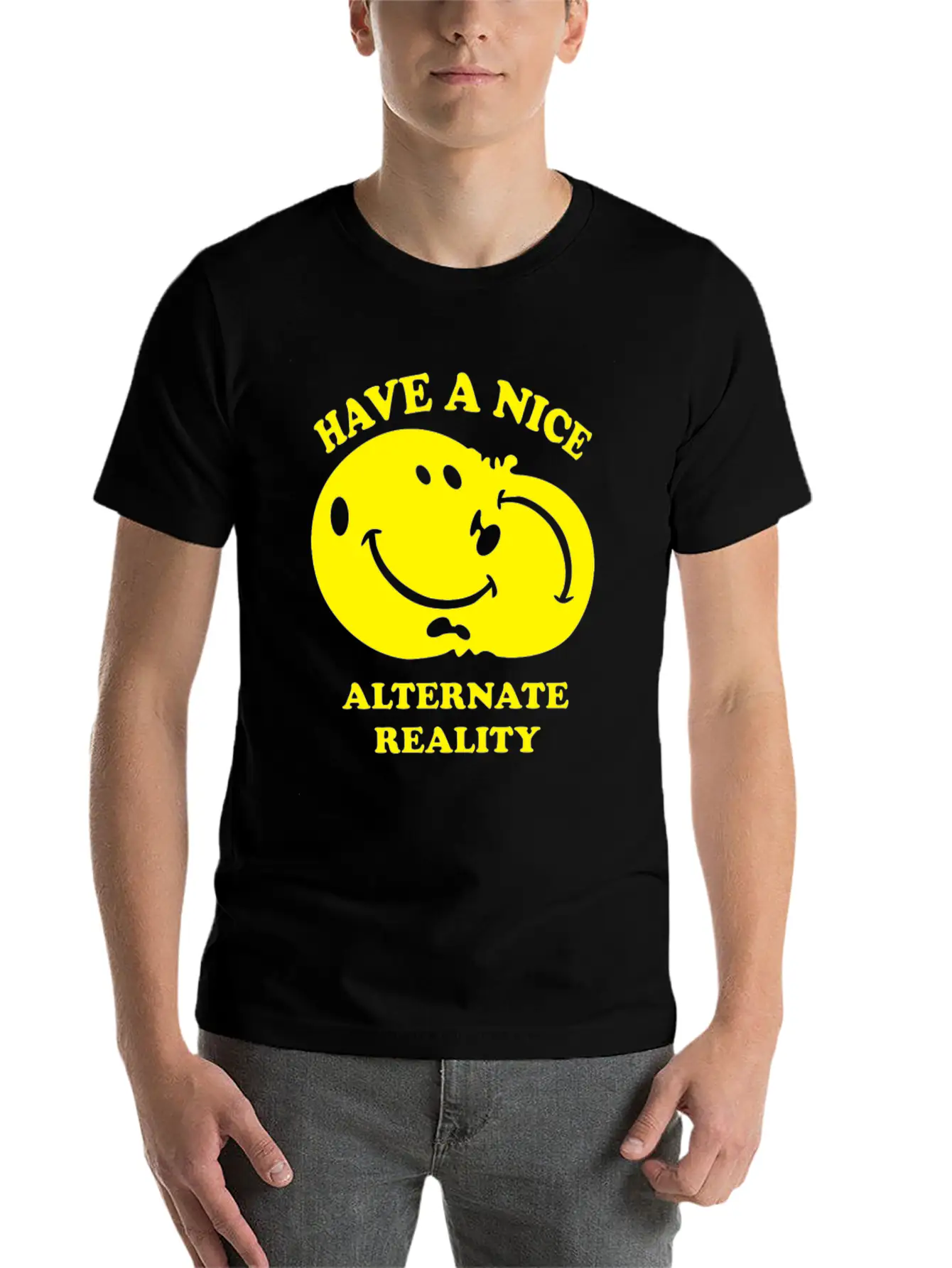 Alternate Reality Funny Tshirt Unisex Short Sleeve Soft Cotton T-Shirt – Casual Everyday Wear