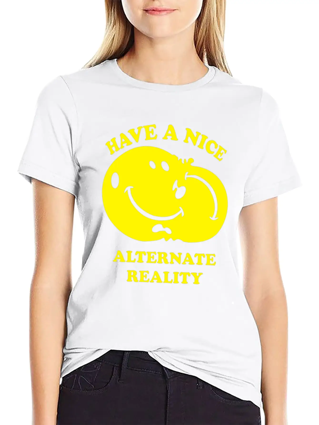 Alternate Reality Funny Tshirt Unisex Short Sleeve Soft Cotton T-Shirt – Casual Everyday Wear