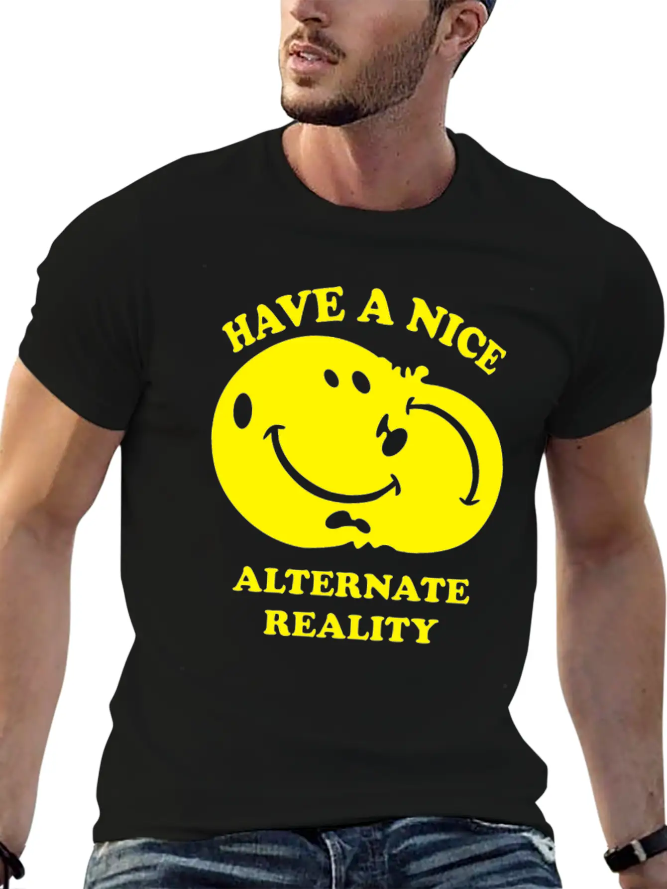 Alternate Reality Funny Tshirt Unisex Short Sleeve Soft Cotton T-Shirt – Casual Everyday Wear