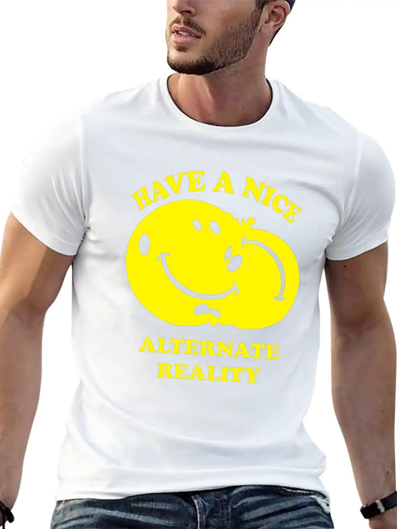 Alternate Reality Funny Tshirt Unisex Short Sleeve Soft Cotton T-Shirt – Casual Everyday Wear