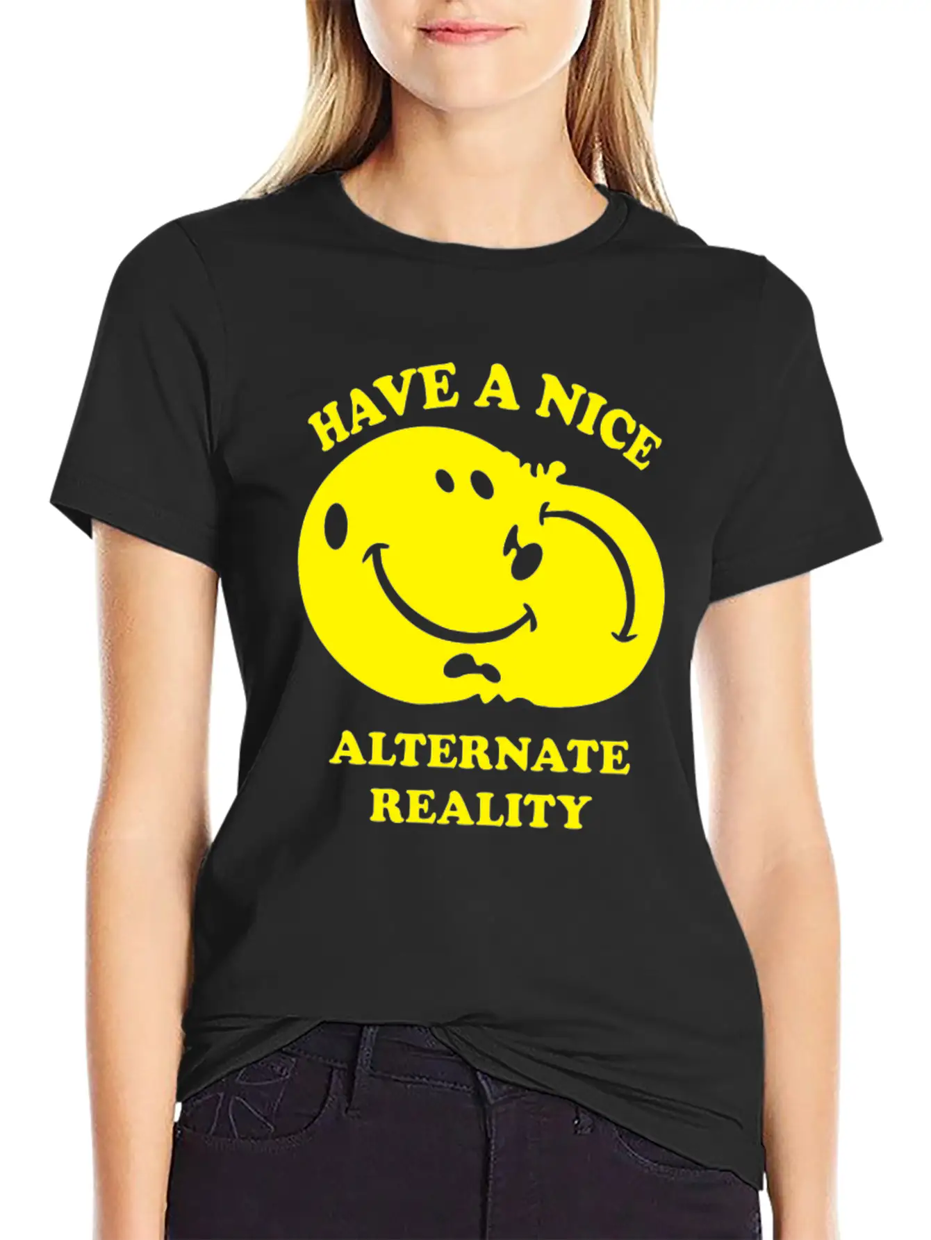 Alternate Reality Funny Tshirt Unisex Short Sleeve Soft Cotton T-Shirt – Casual Everyday Wear