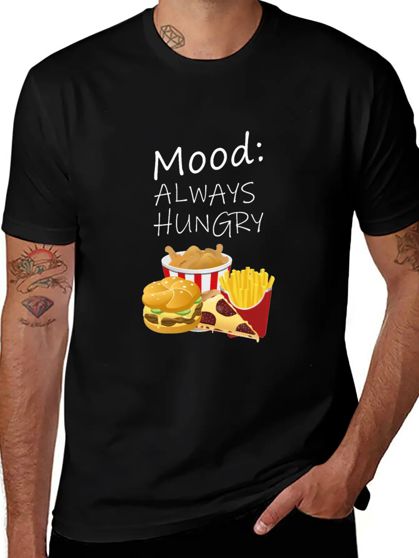 Always Hungry Unisex Casual T-Shirt – Clean Design For Daily Comfort