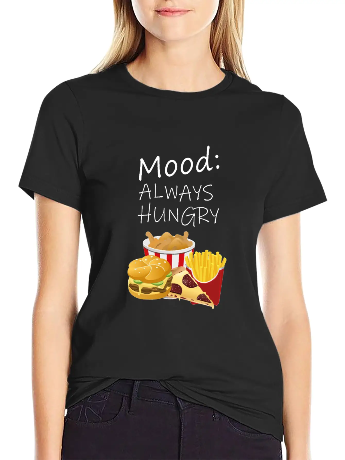 Always Hungry Unisex Casual T-Shirt – Clean Design For Daily Comfort